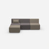 Grey 3 seater sofa from the front