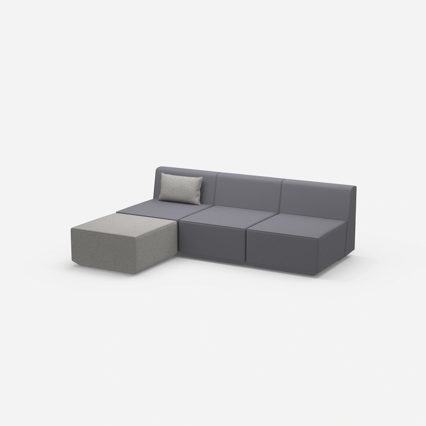 grey sofa 3 seater from the side