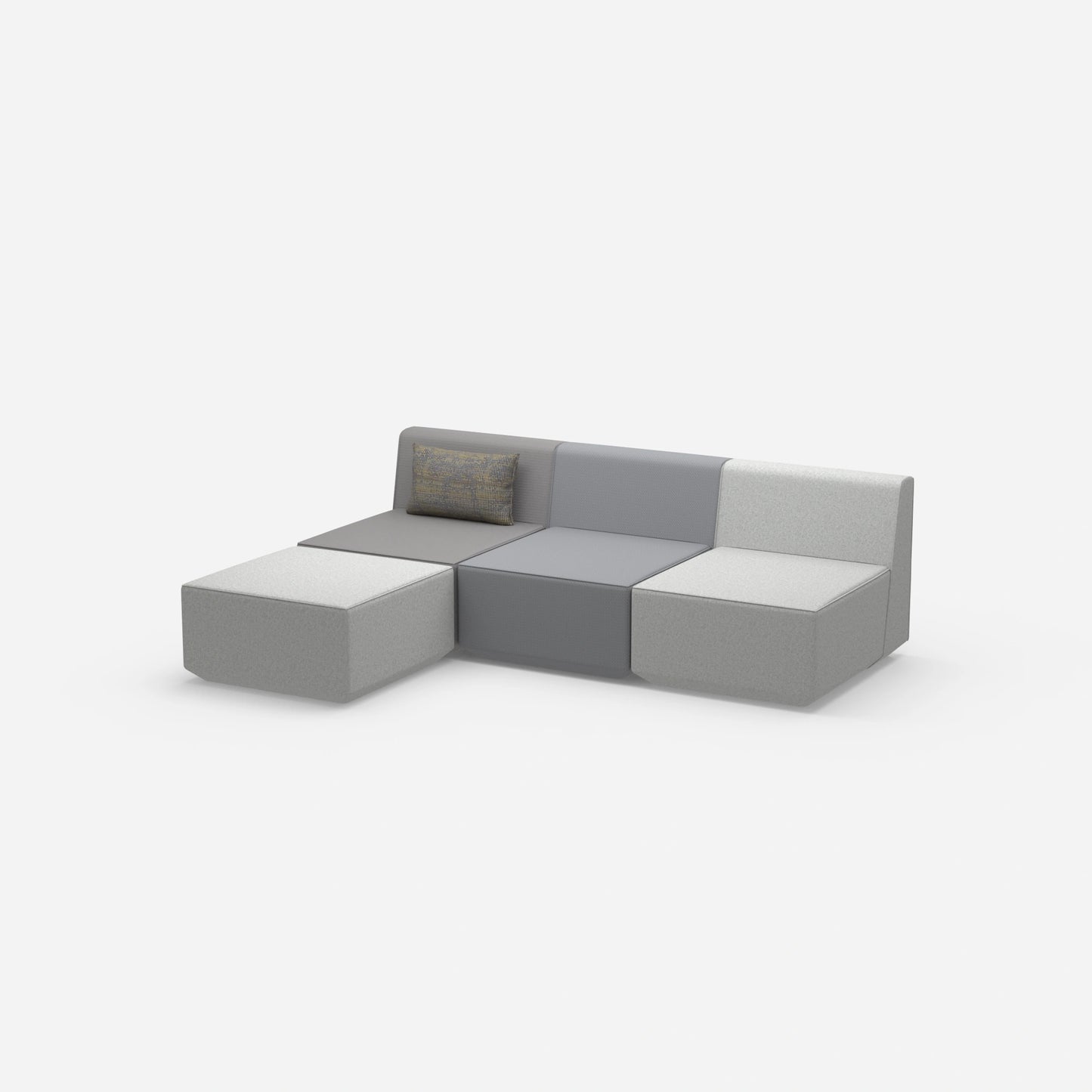 grey sofa 3 seater from the side