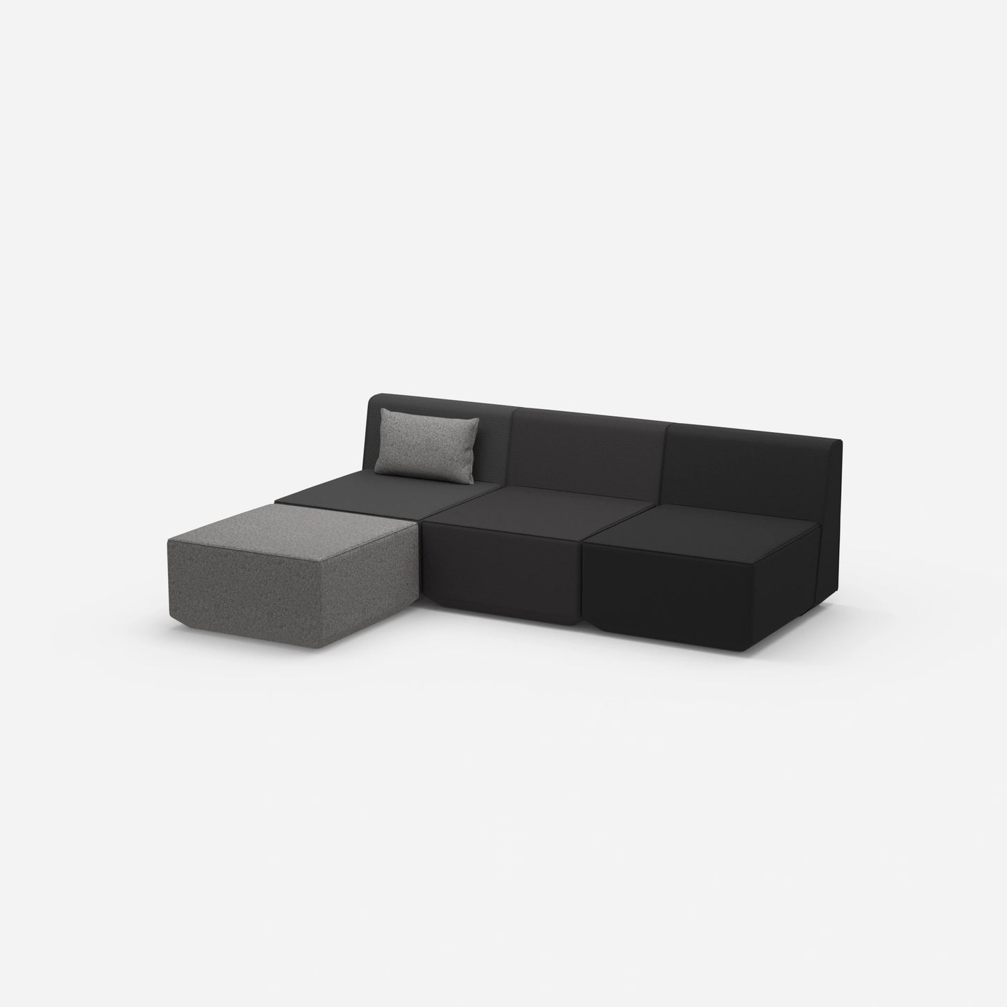 grey sofa 3 seater from the side