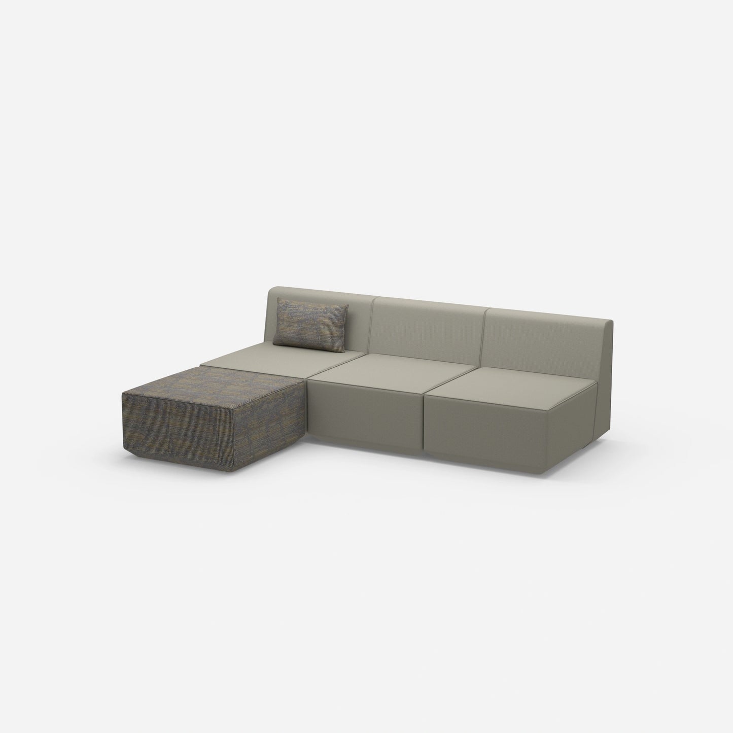grey sofa 3 seater from the side