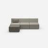 Grey 3 seater sofa from the front