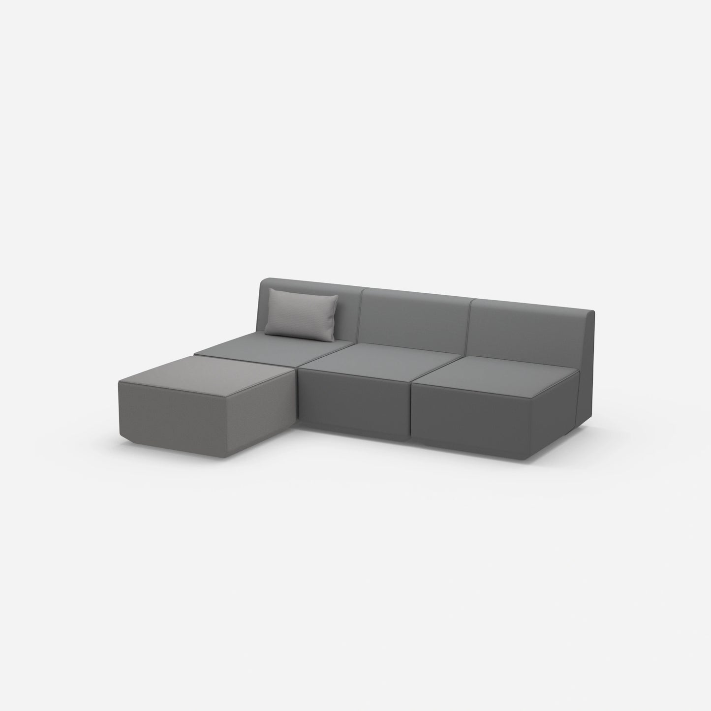 grey sofa 3 seater from the side