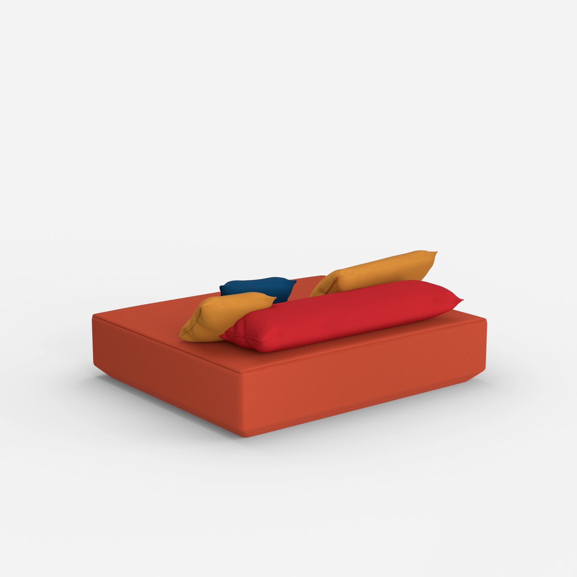 Large pouf module from behind