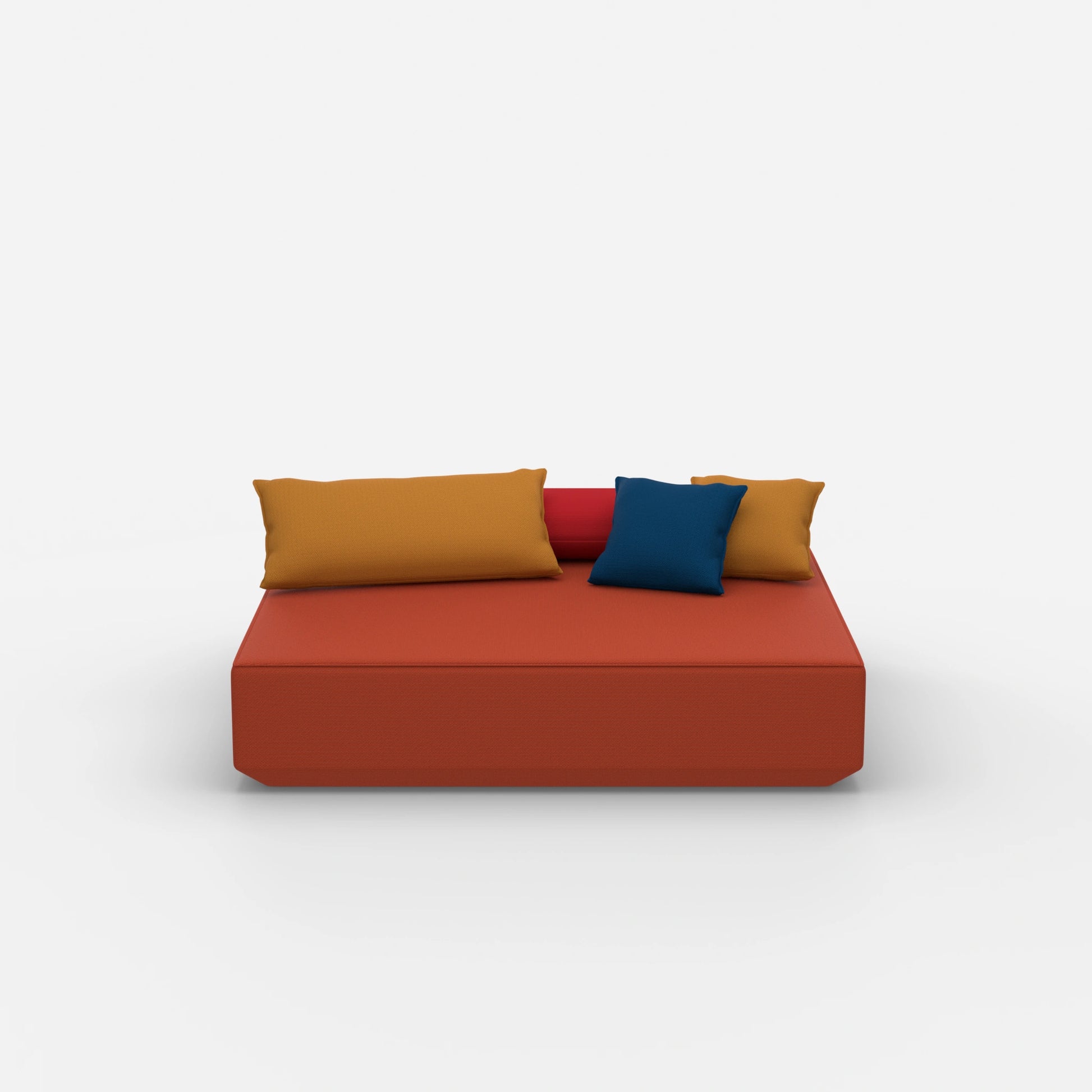 Large pouf module from the front