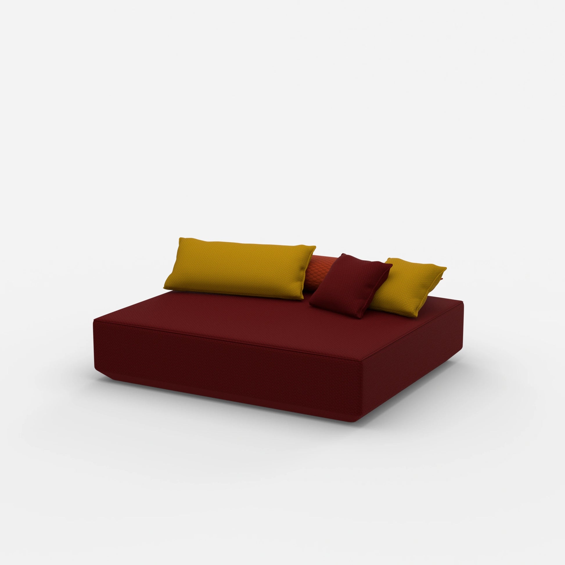 Large pouf module from the side