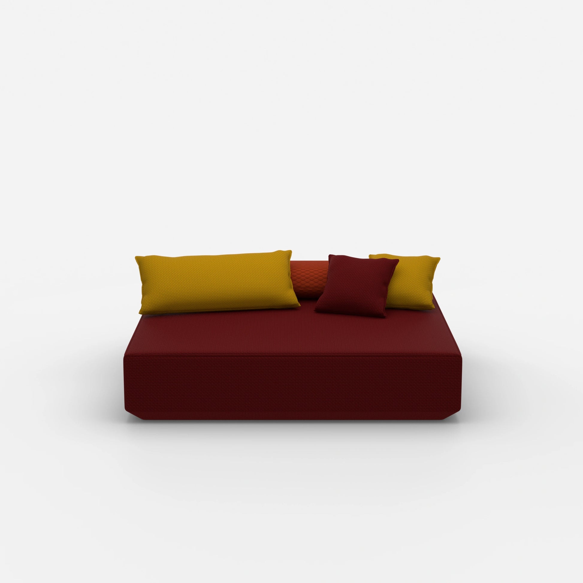 Large pouf module from the front