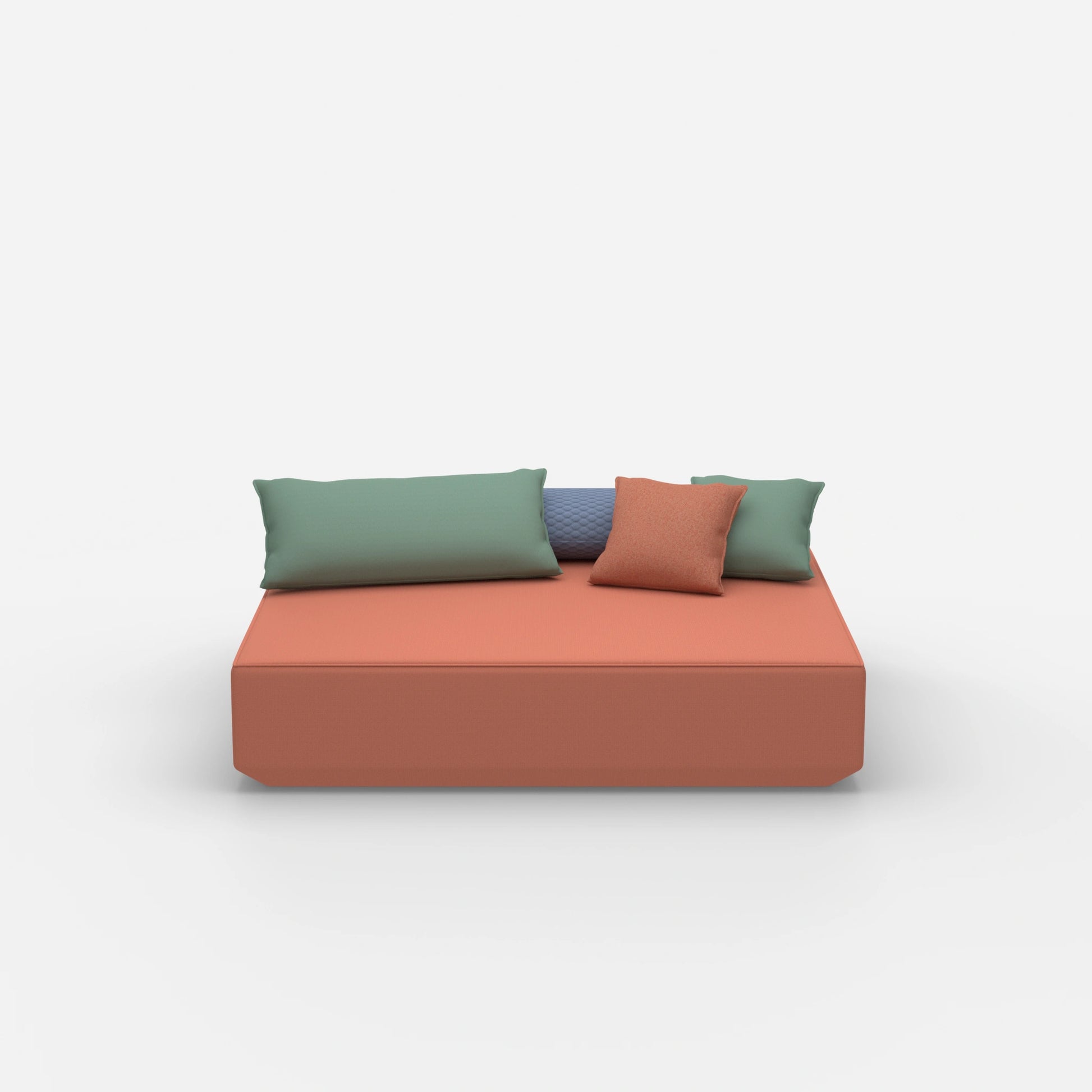 Large pouf module from the front