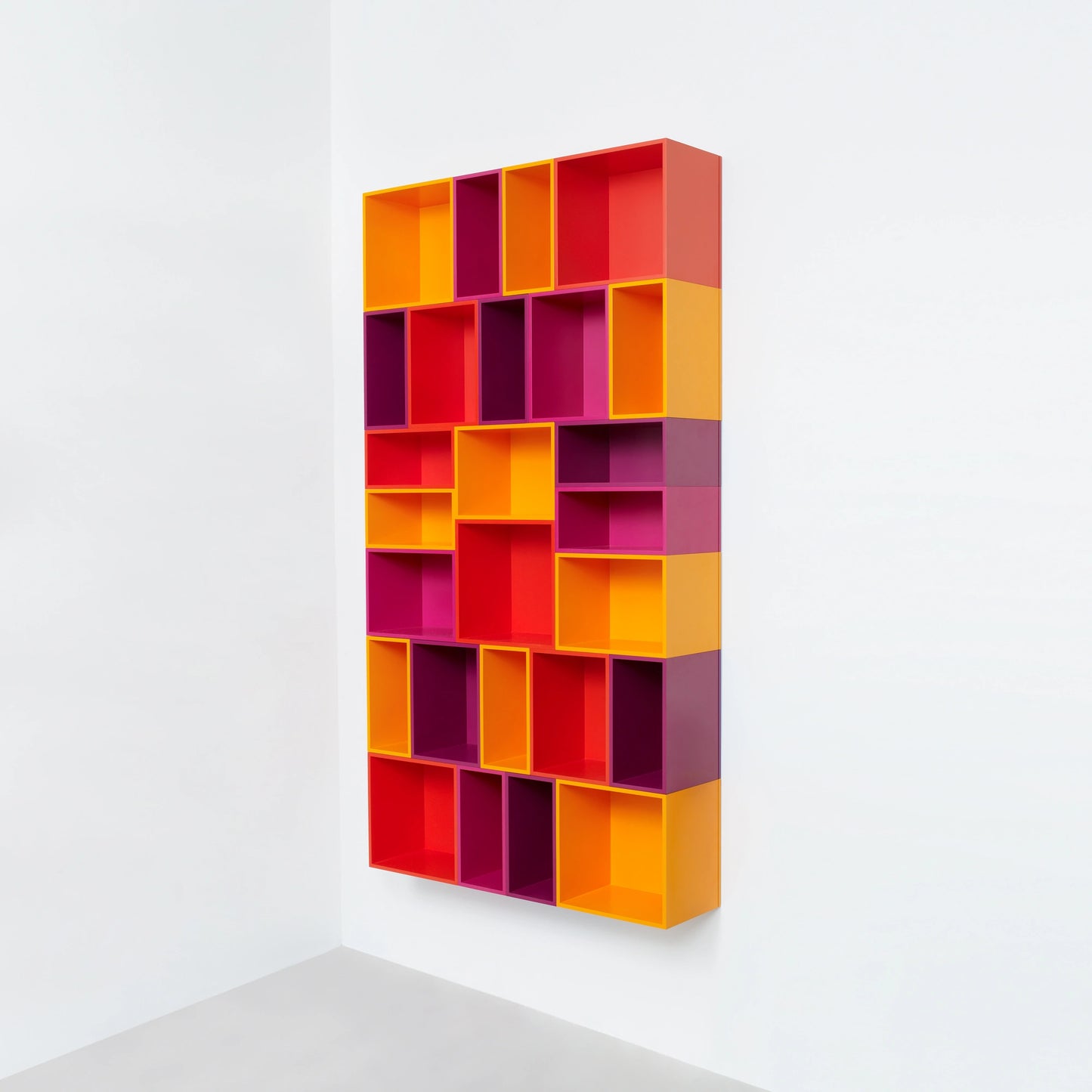 Wall-mounted shelving RK010 from the left side