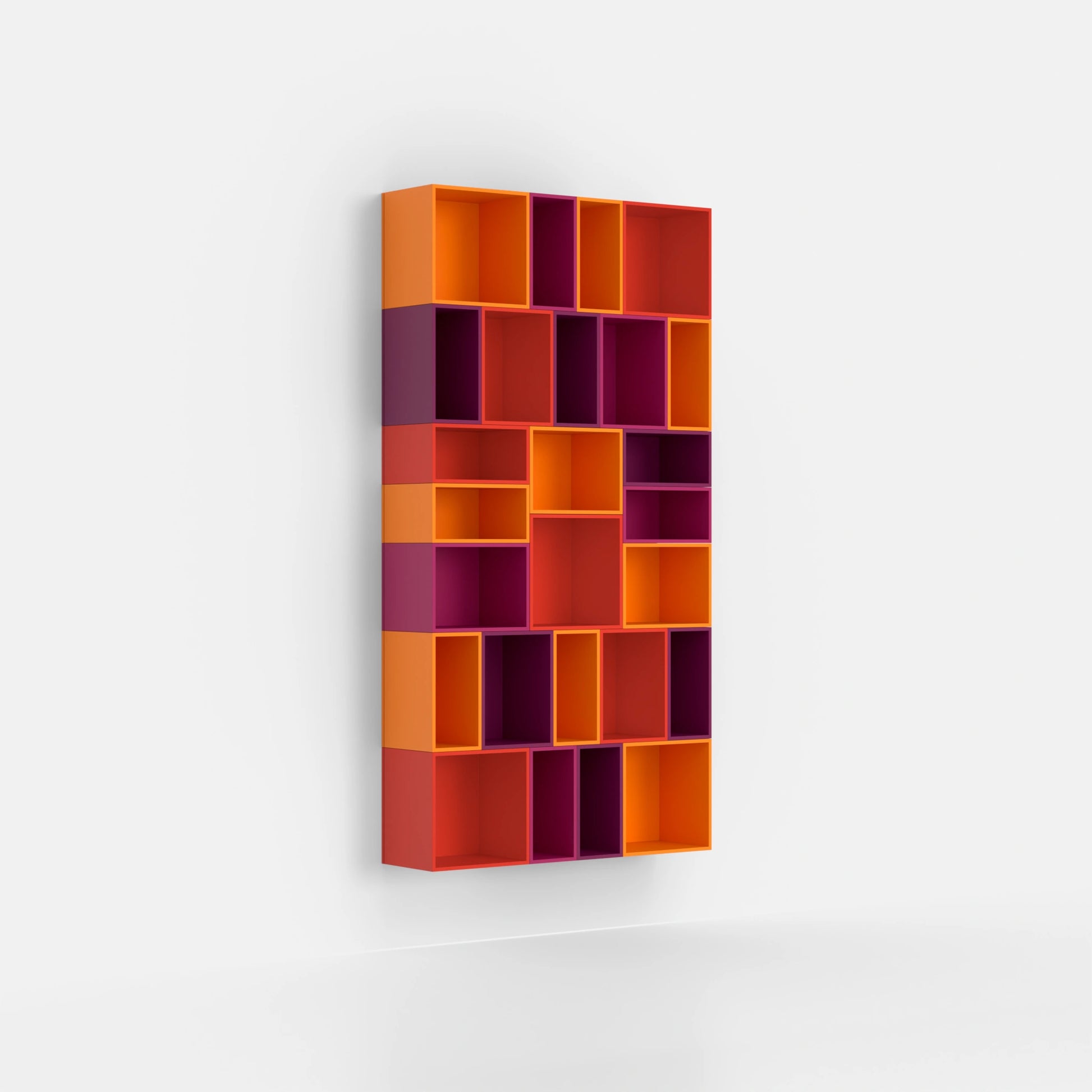 Wall-mounted shelving RK010 from the right-hand side