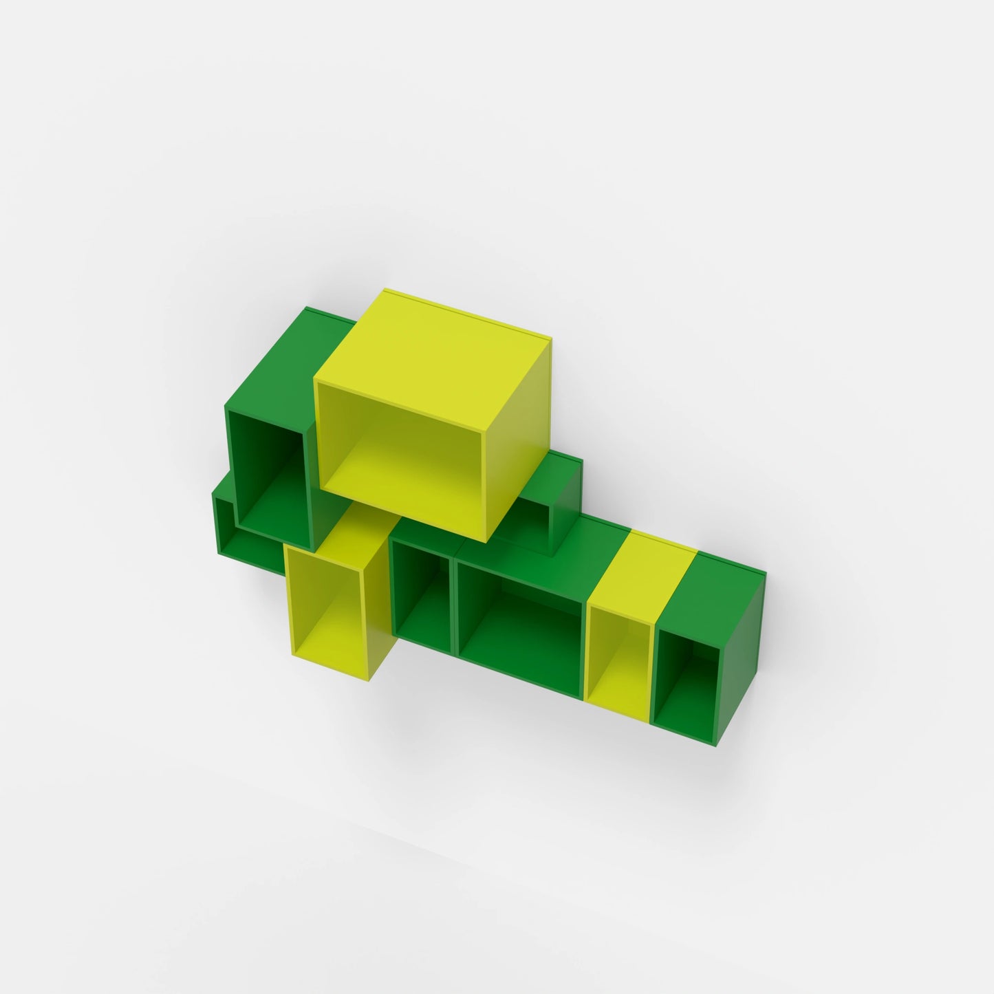 Wall-mounted shelving RK013 from above