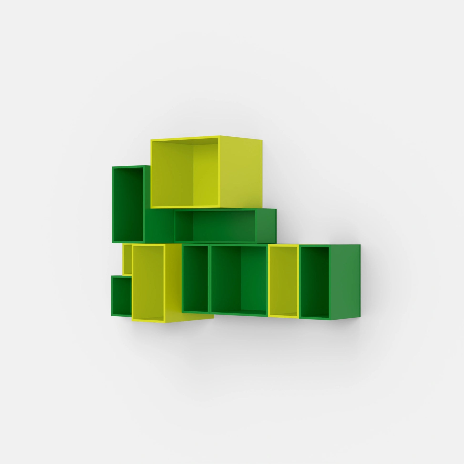 Wall-mounted shelving RK013 from the left side