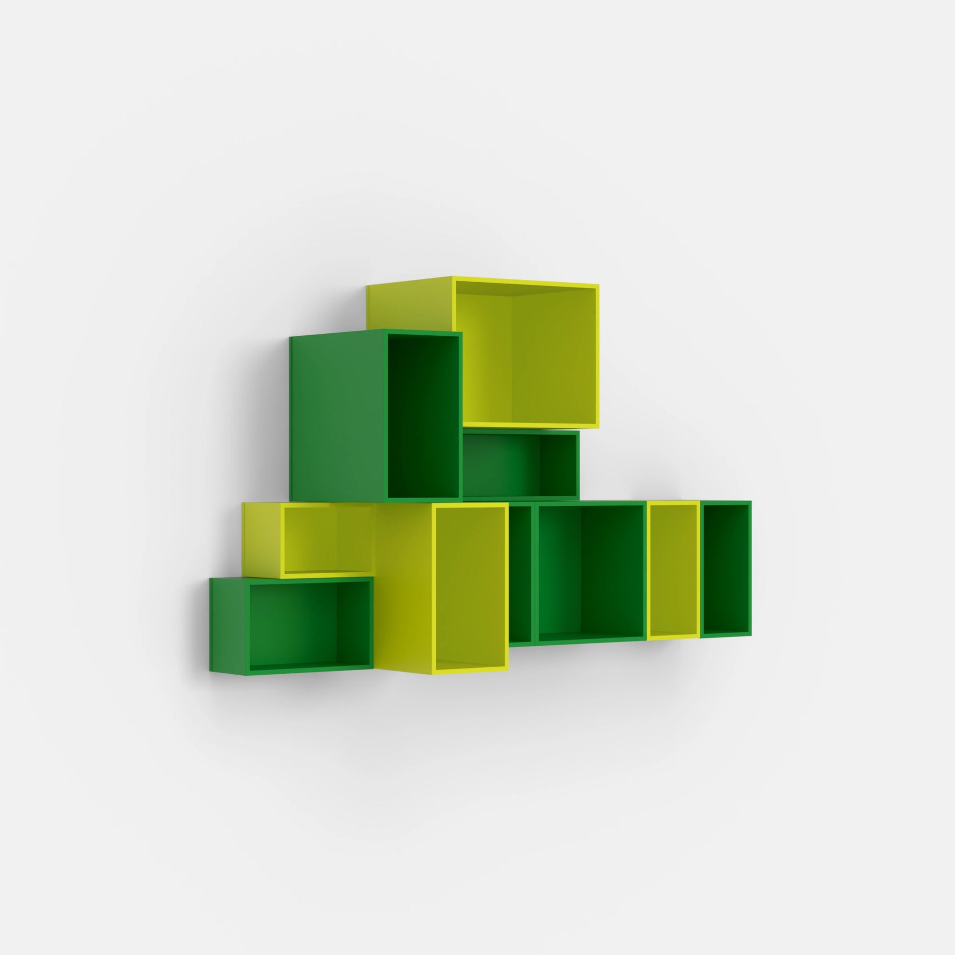 Wall-mounted shelving RK013 from the right-hand side