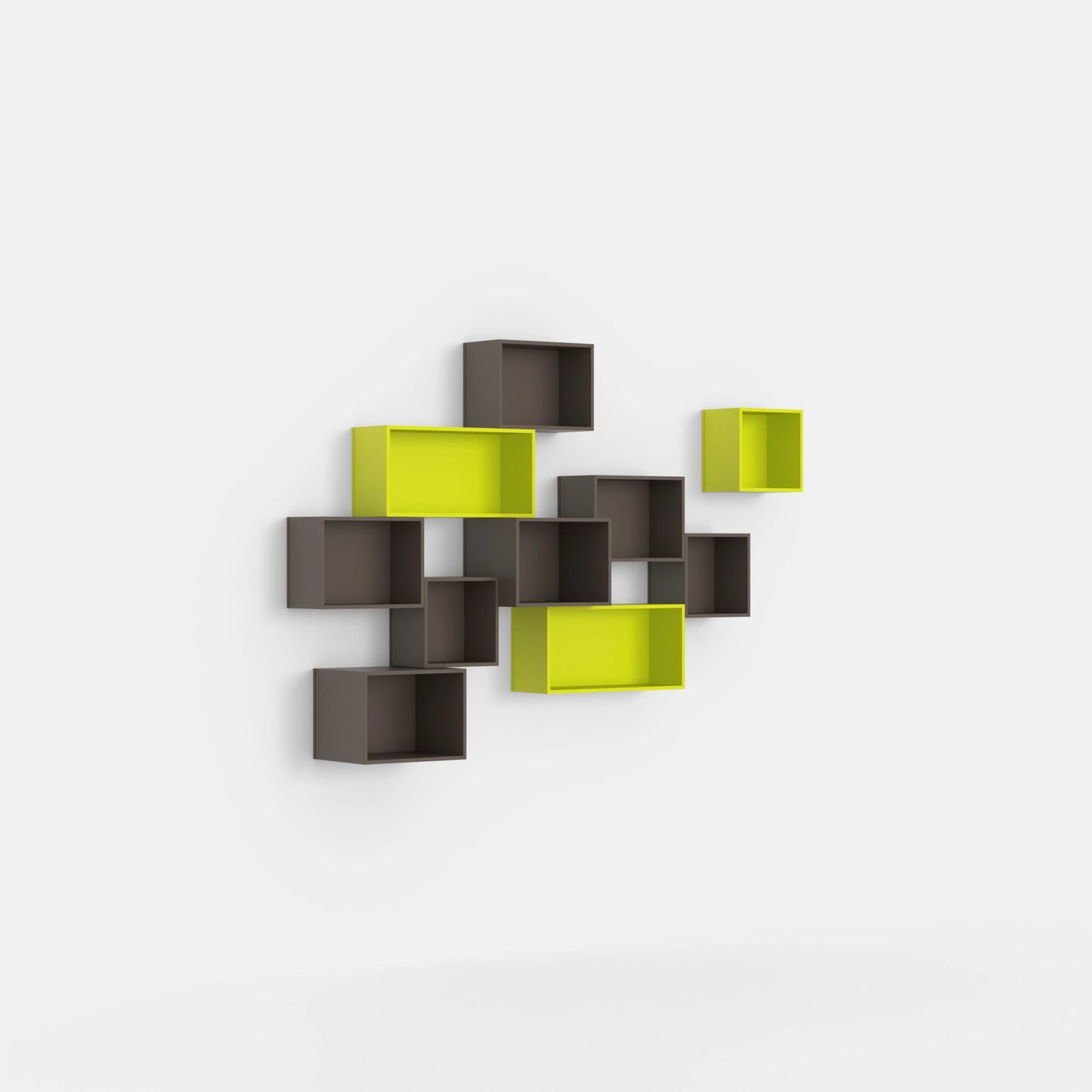 Wall-mounted shelving RK092 from the right-hand side