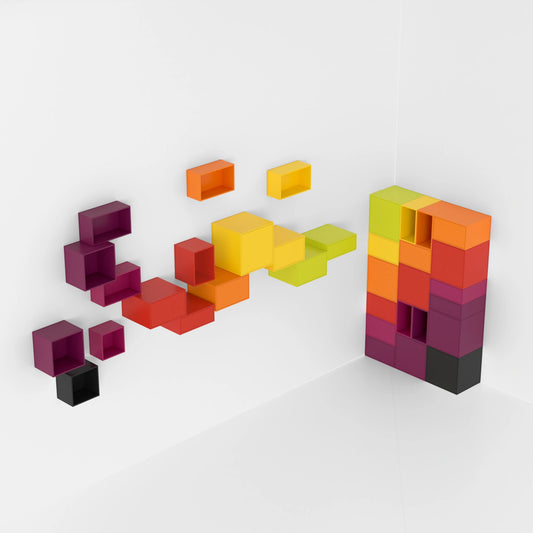 Wall-mounted shelving RK233 from above