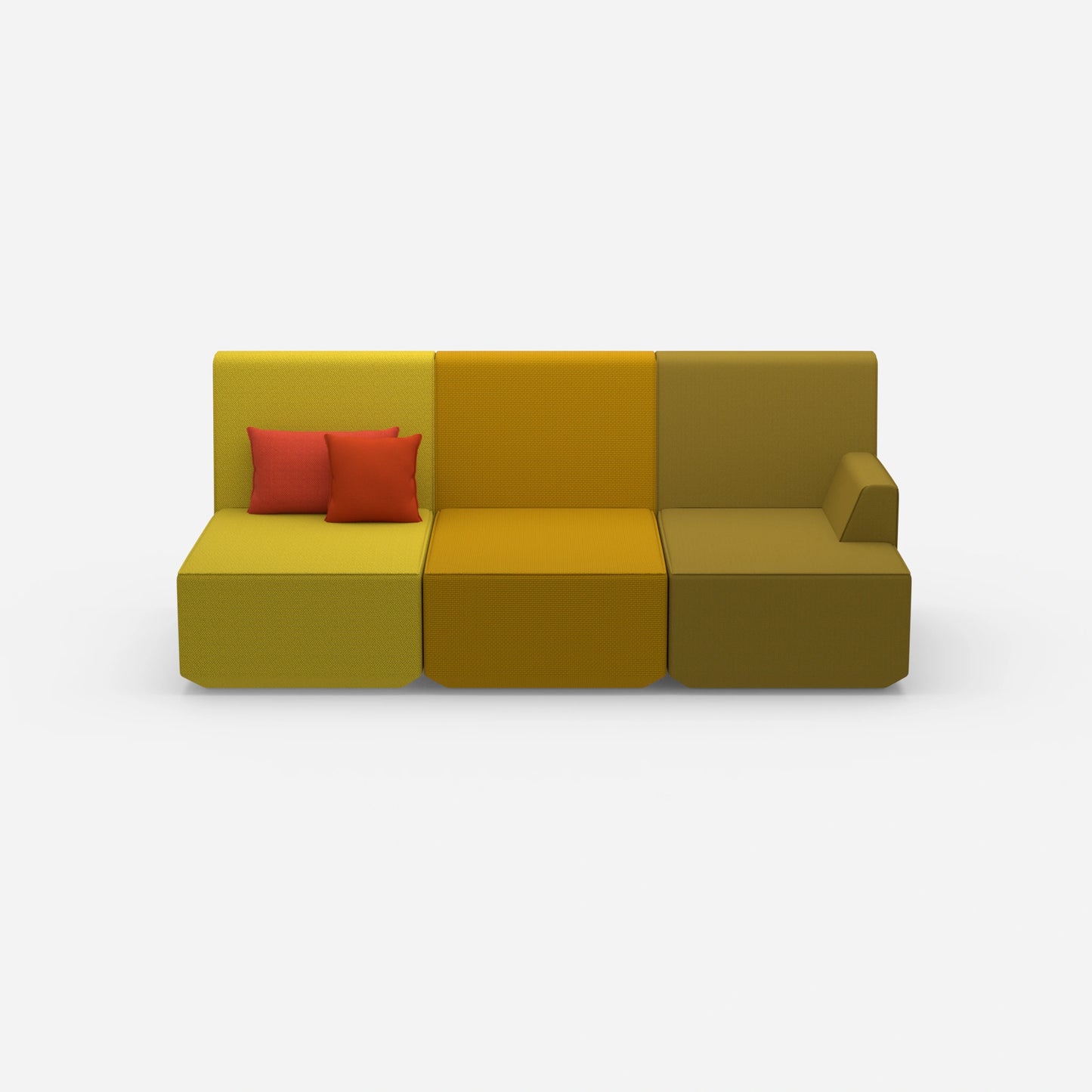 Home theater sofa 3 seater from the front