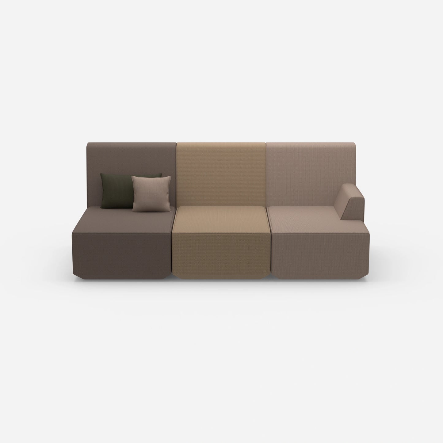 Home theater sofa 3 seater from the front