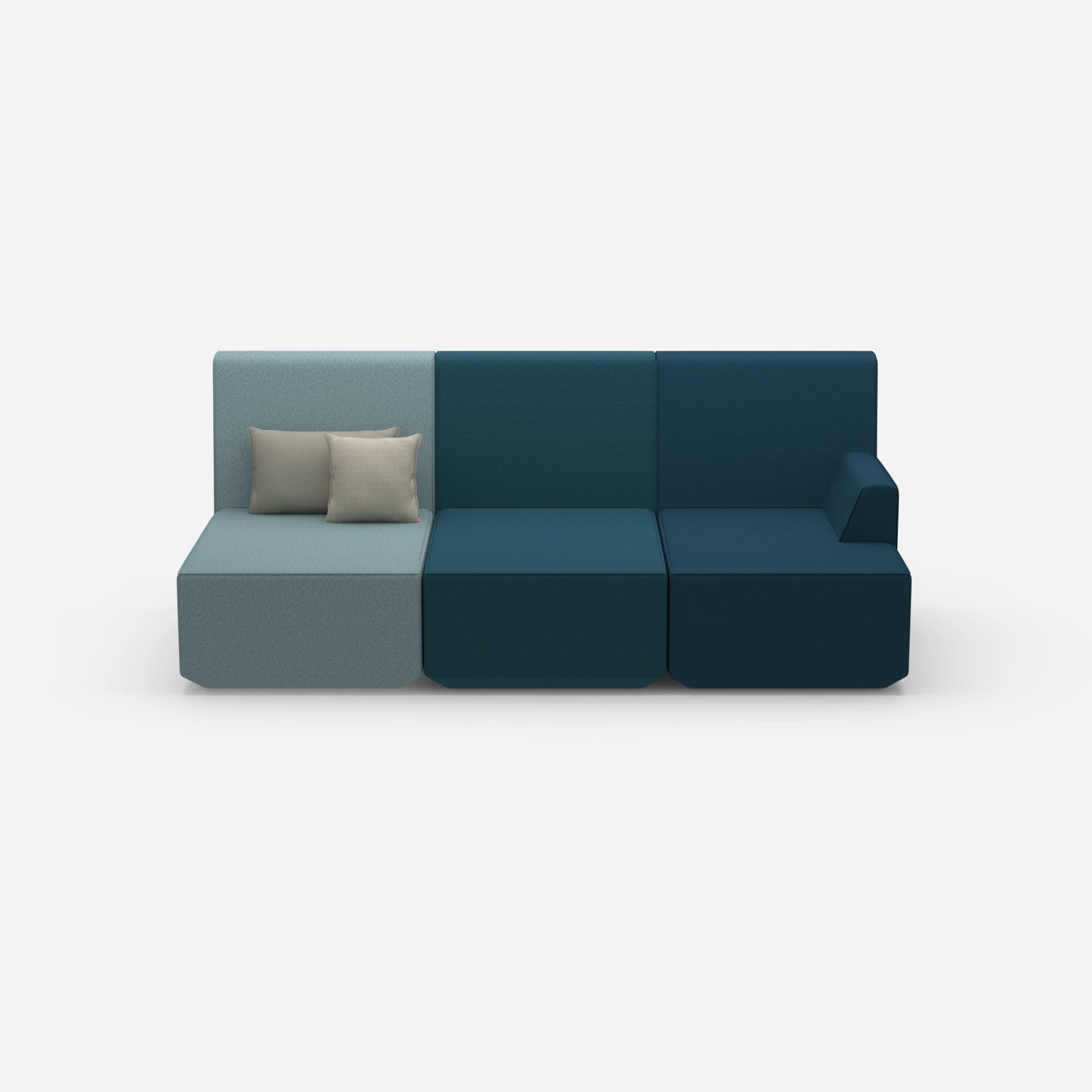 Home theater sofa 3 seater from the front