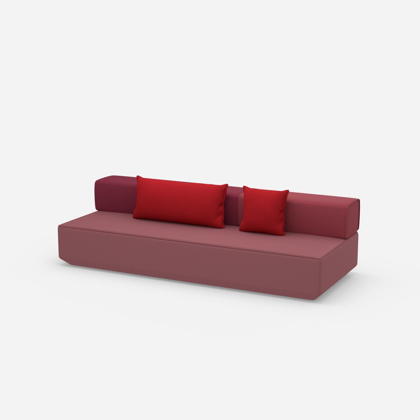 Small sofa bed from the side