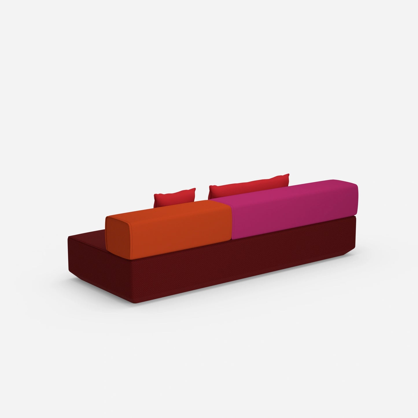 Small sofa bed from behind