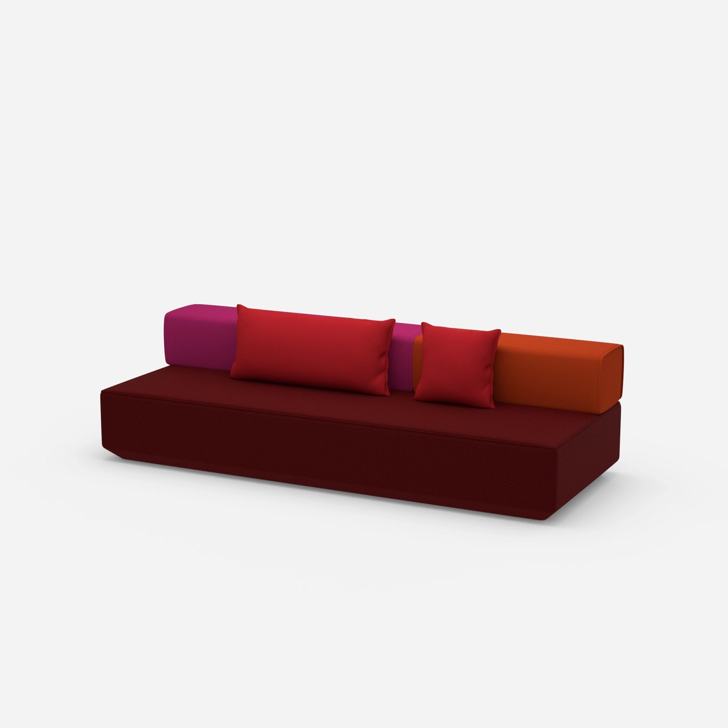 Small sofa bed from the side