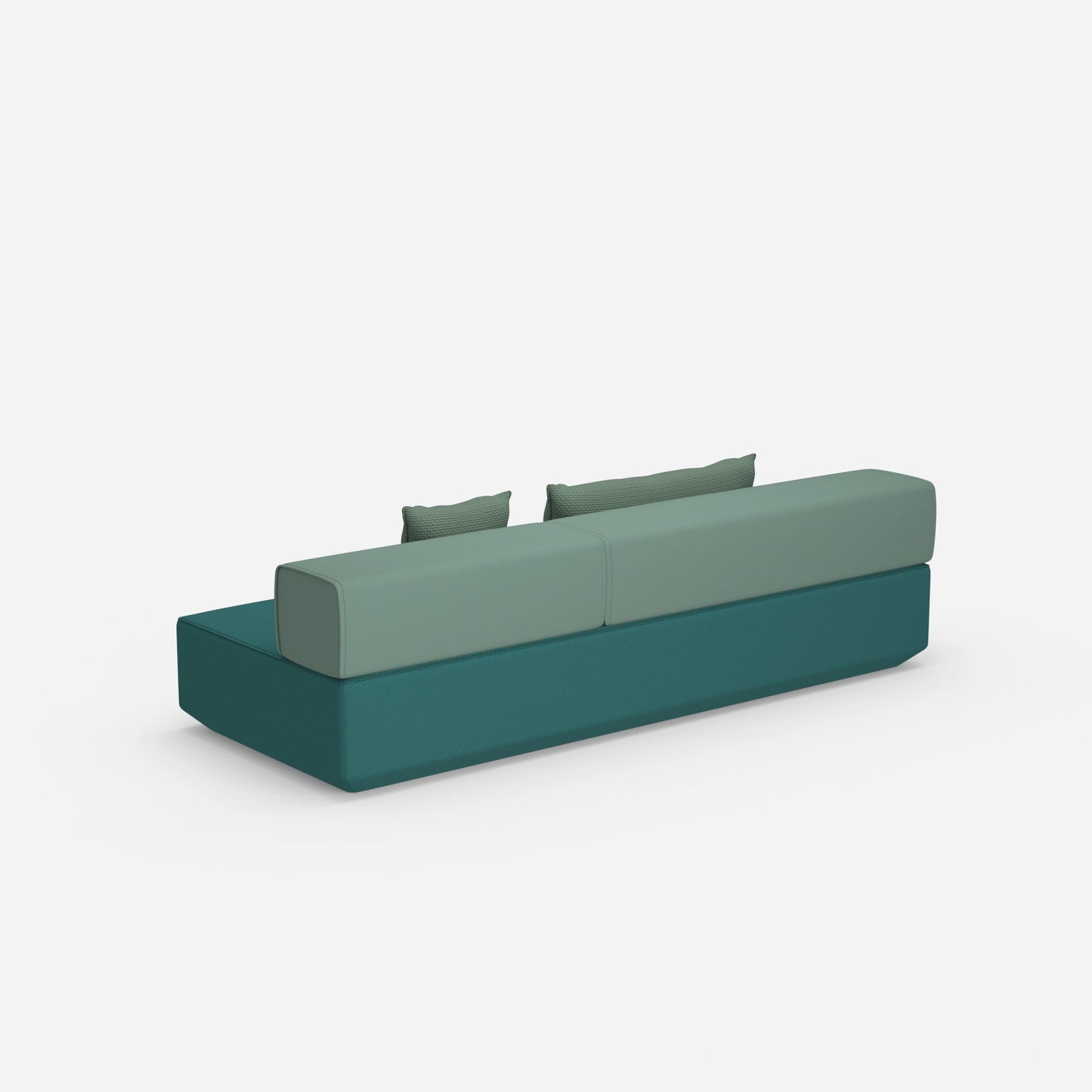 Small sofa bed from behind