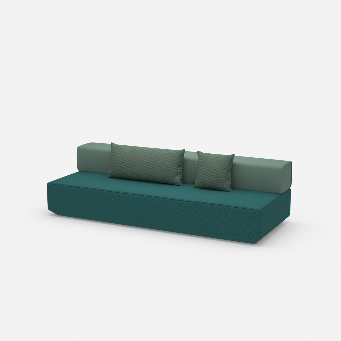 Small sofa bed from the side