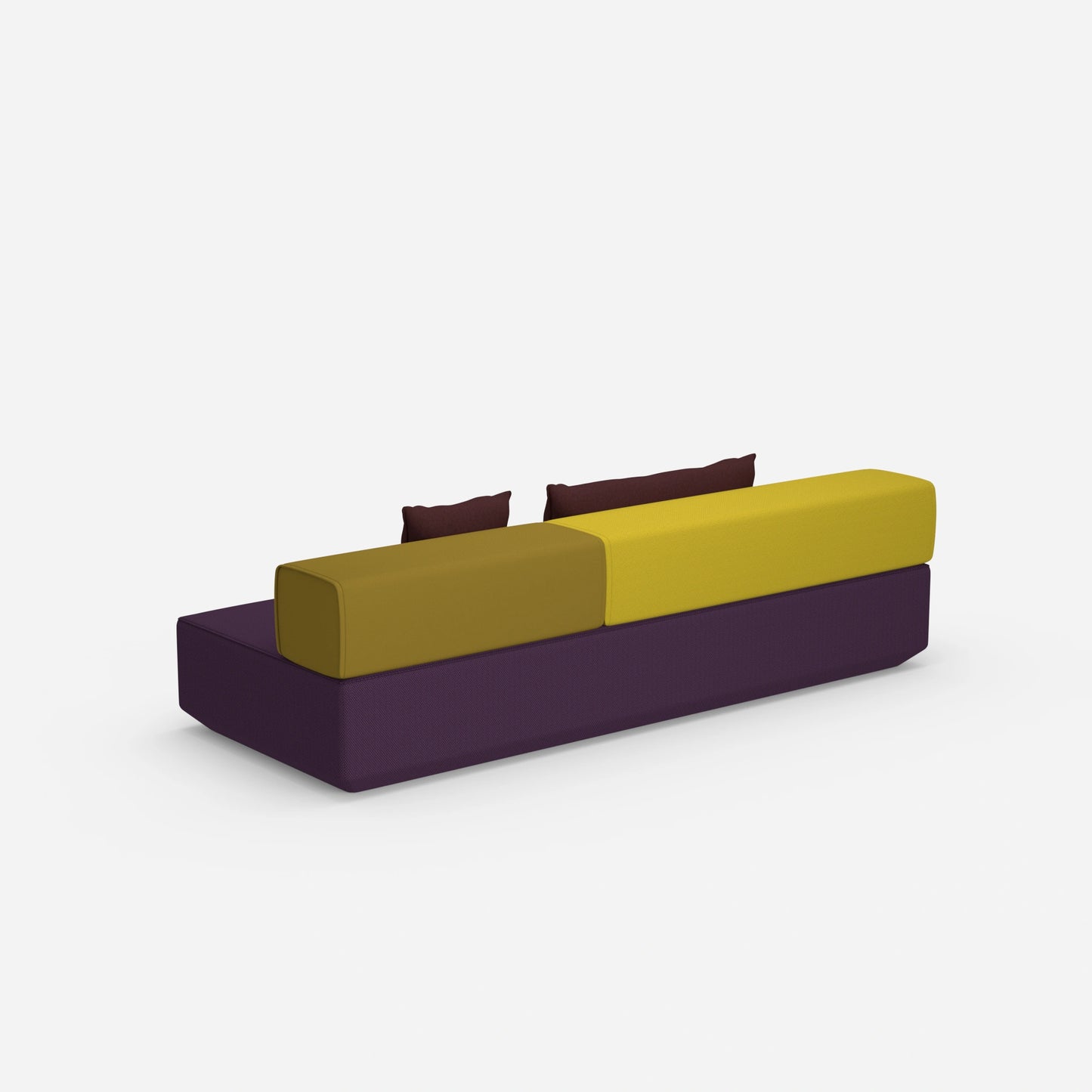 Small sofa bed from behind