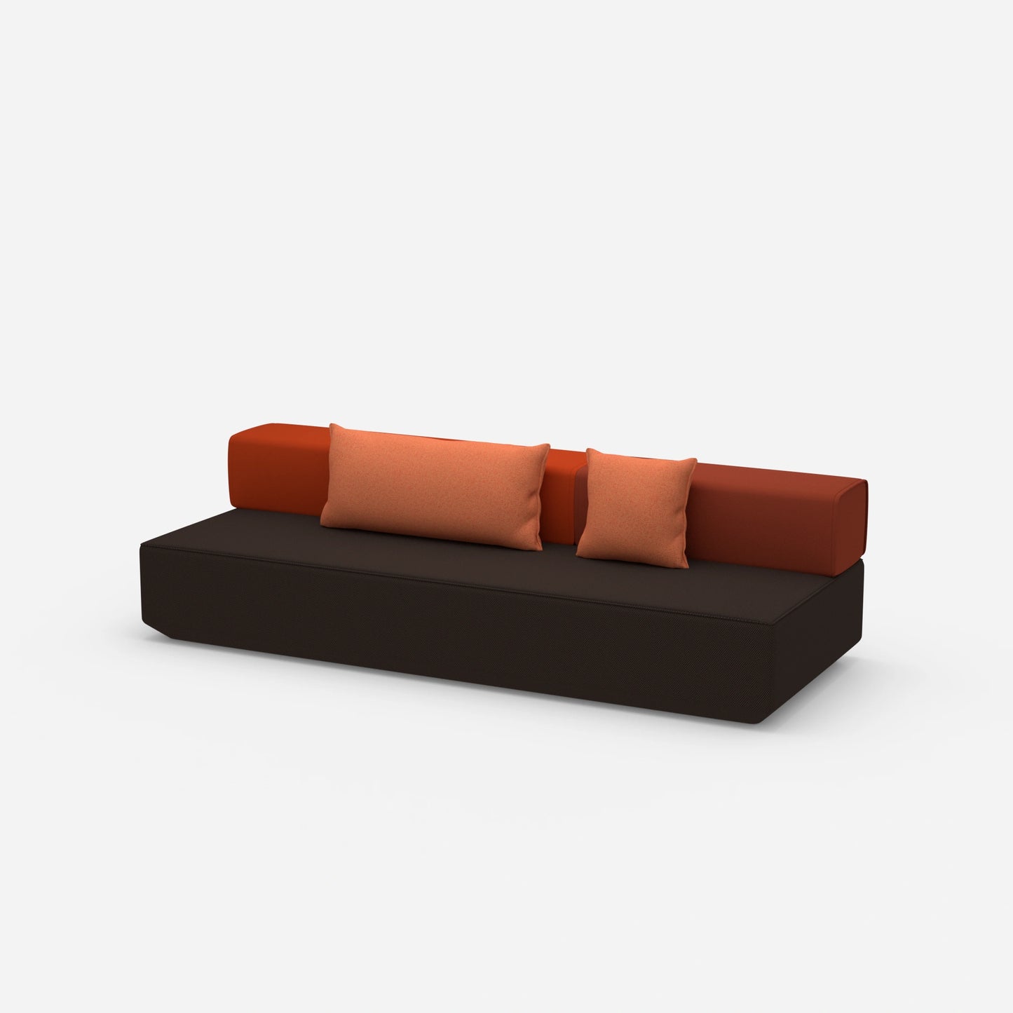 Small sofa bed from the side