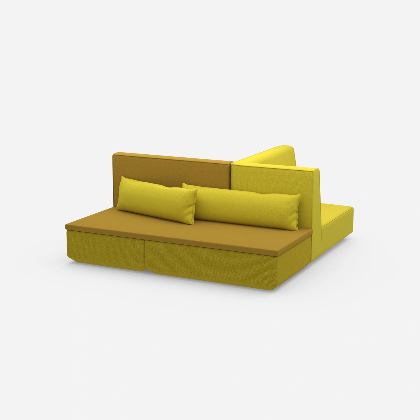 Compact sofa bed from the side