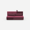 Compact sofa bed from the front