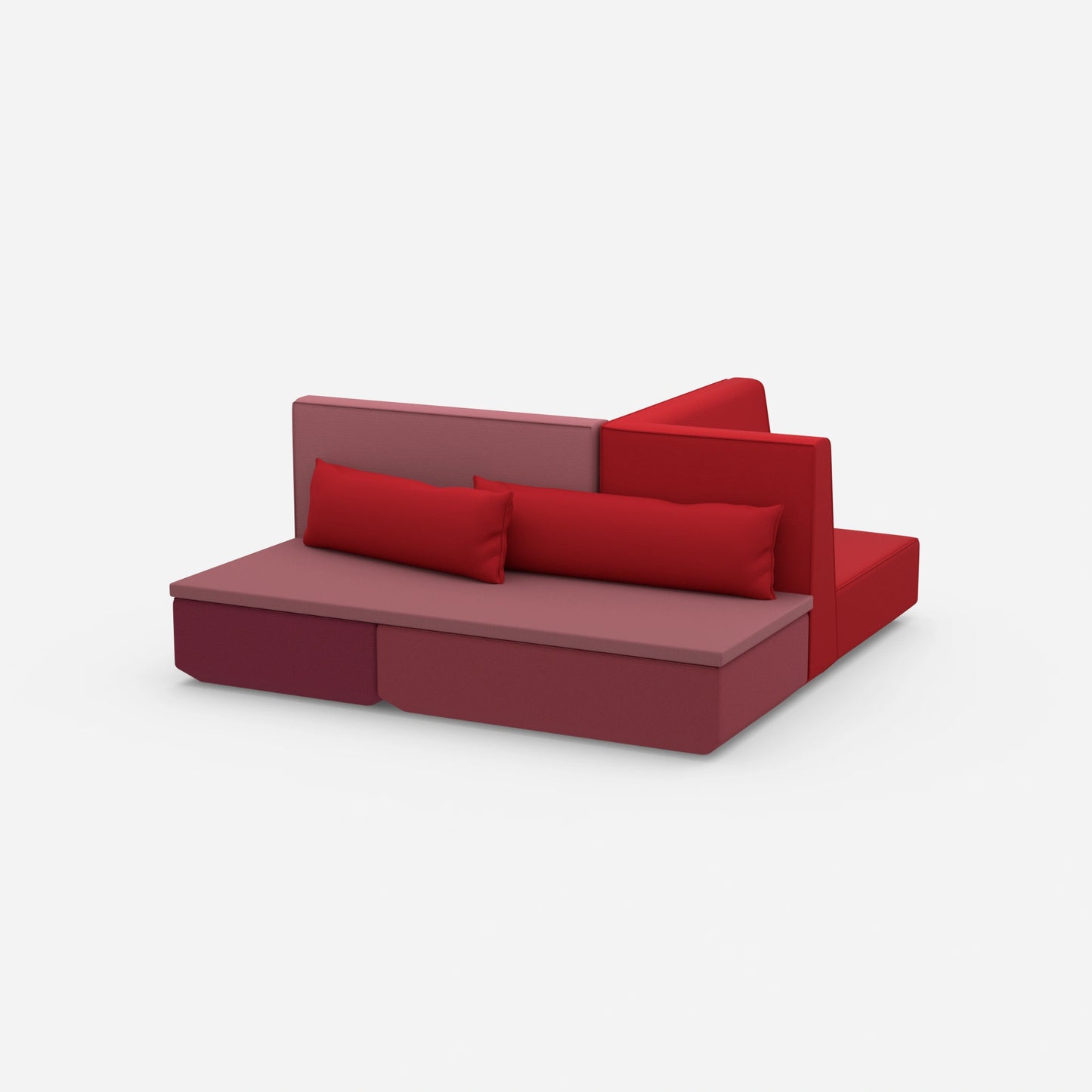 Compact sofa bed from the side
