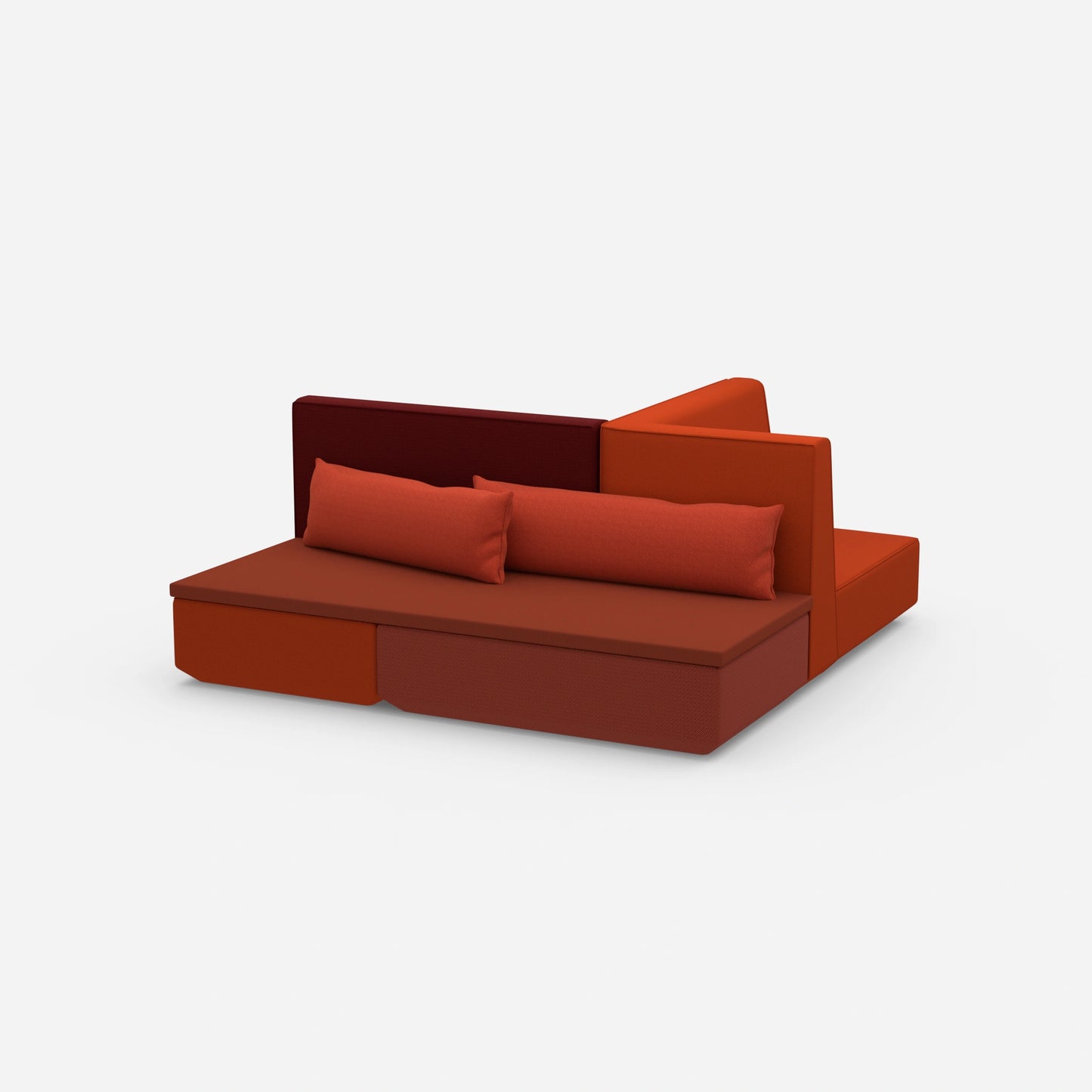 Compact sofa bed from the side