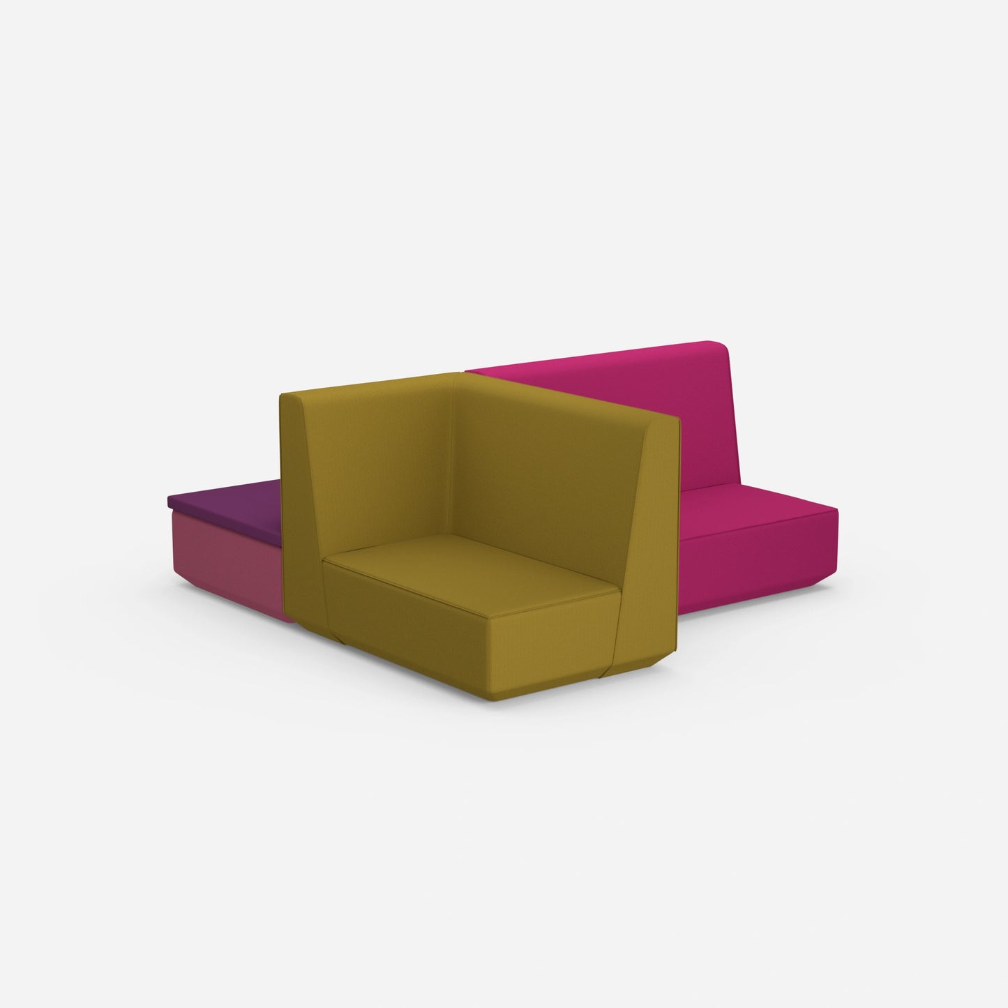 Compact sofa bed from behind