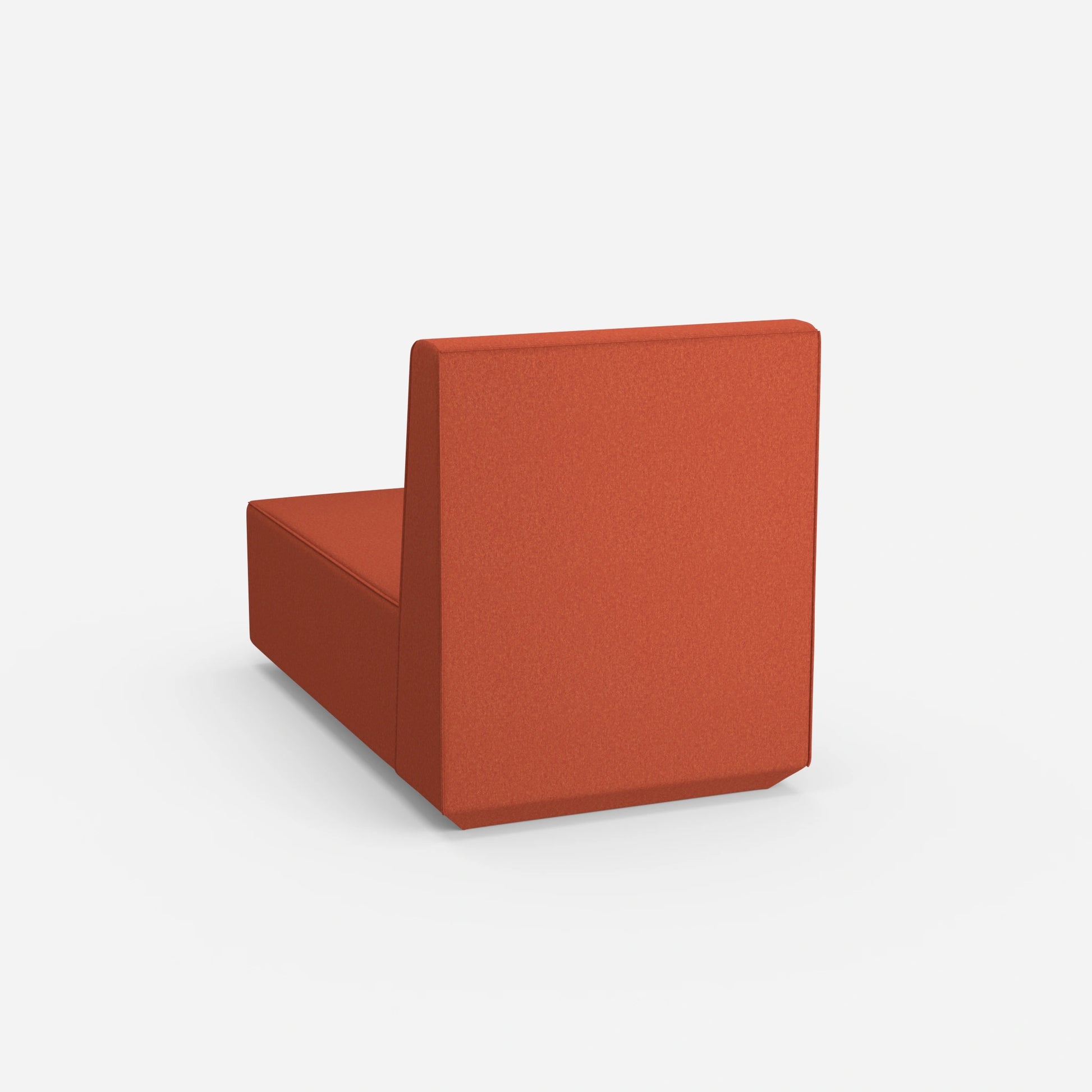 Modern design chaise longue from behind