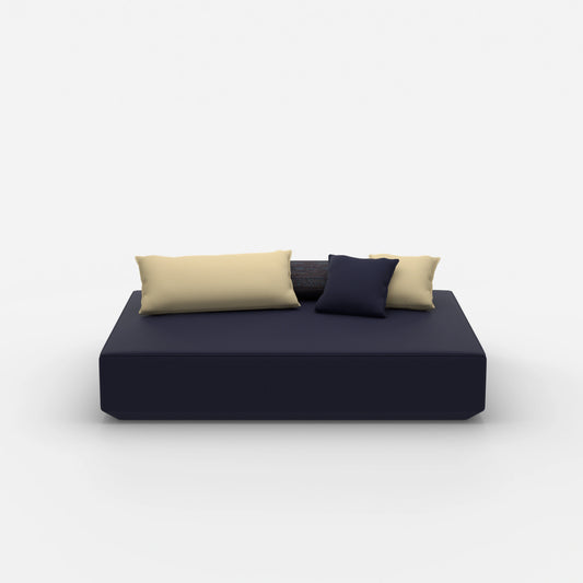 Modern pouf in large from the front