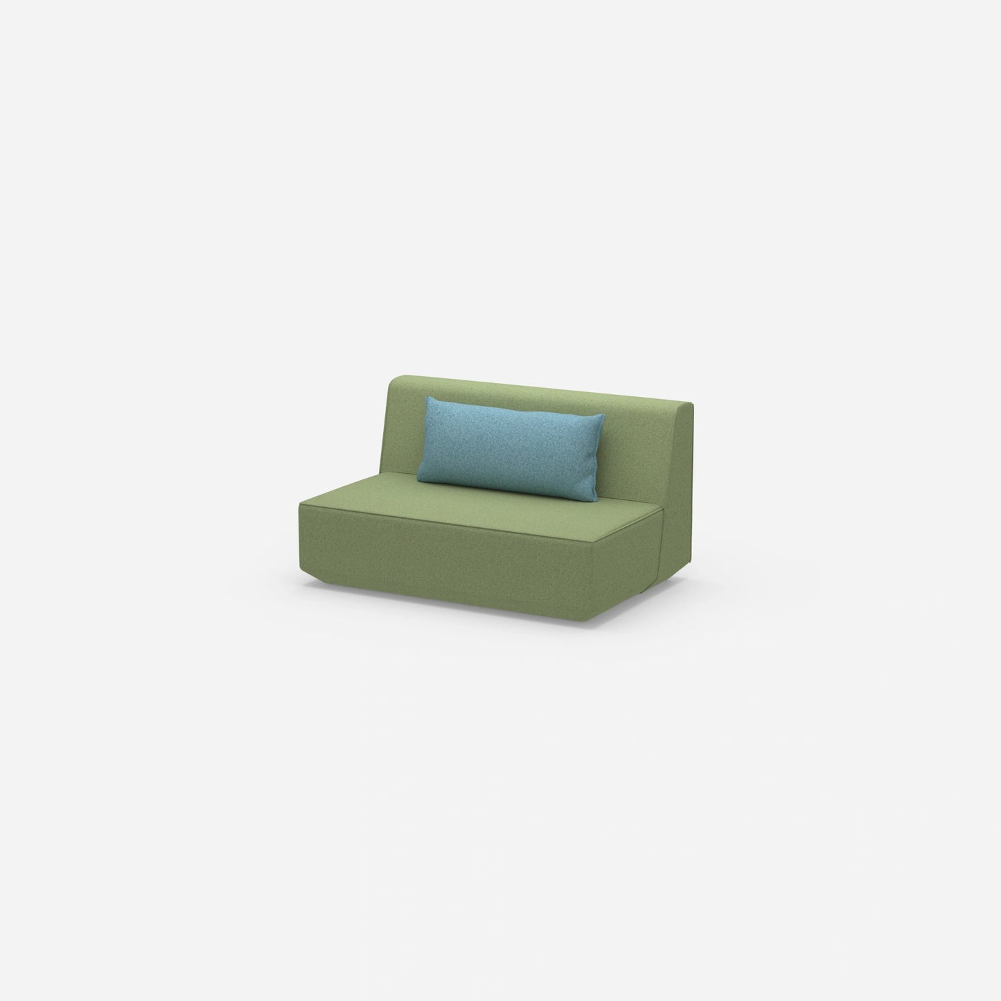 Modular sofa 120 cm wide from the side