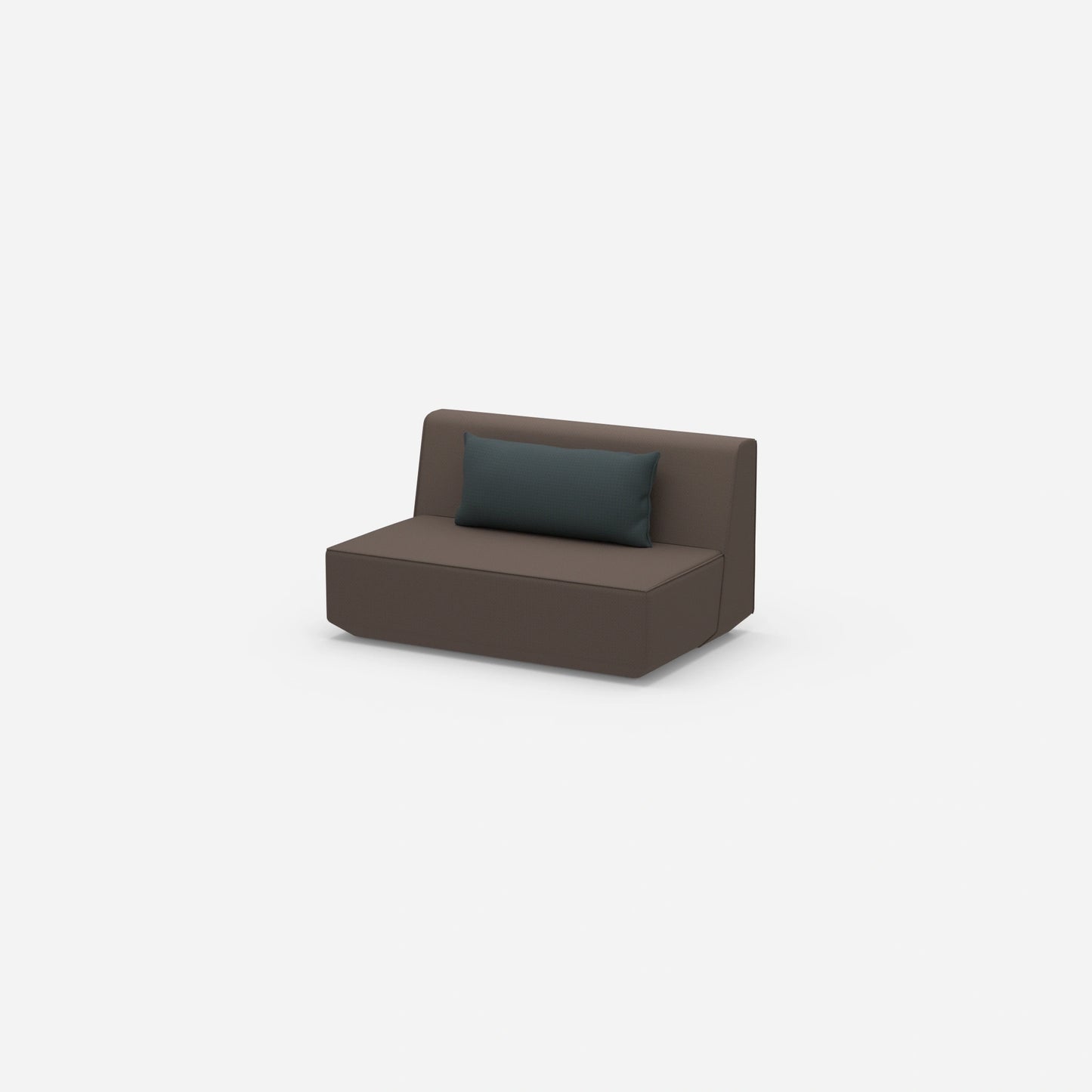 Modular sofa 120 cm wide from the side