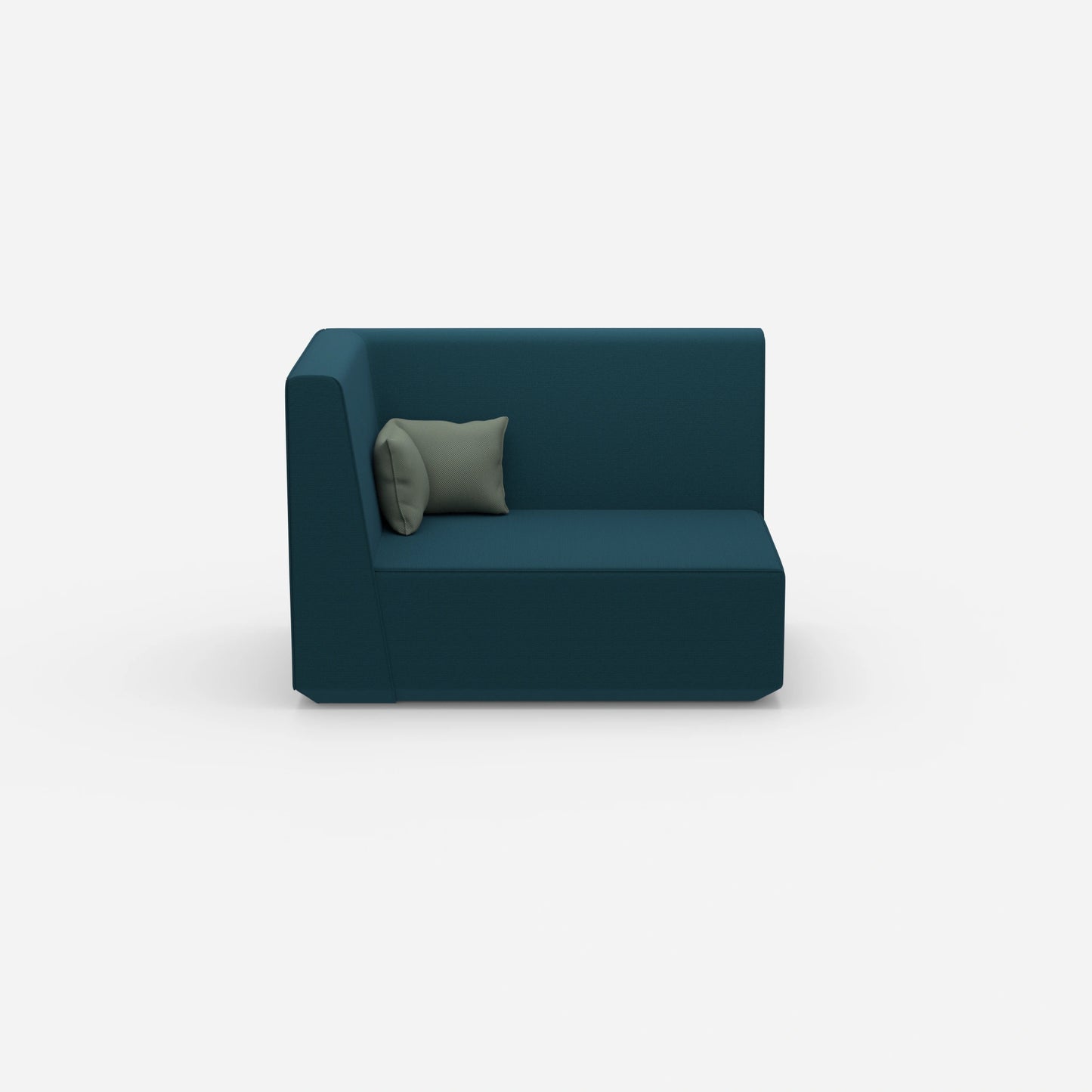 Modular sofa 140 cm wide from the front
