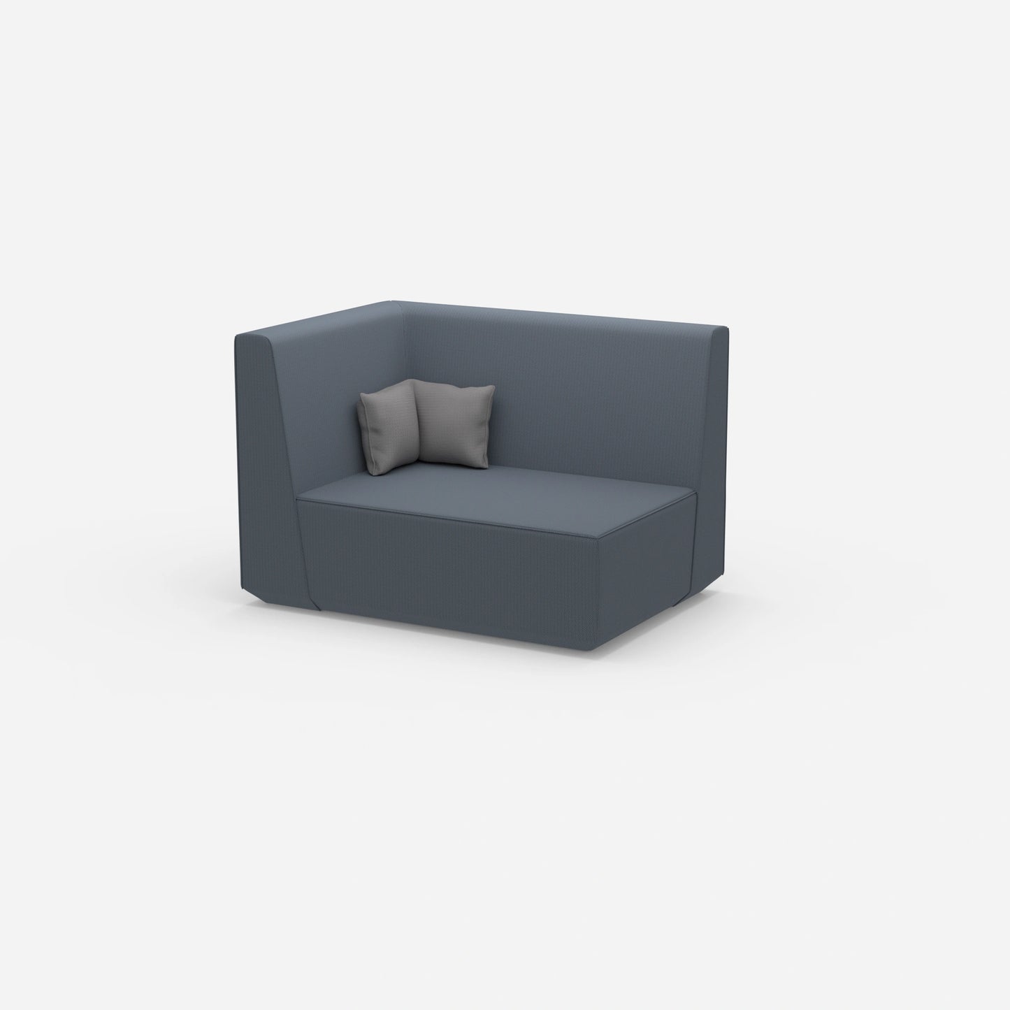 Modular sofa 140 cm wide from the side