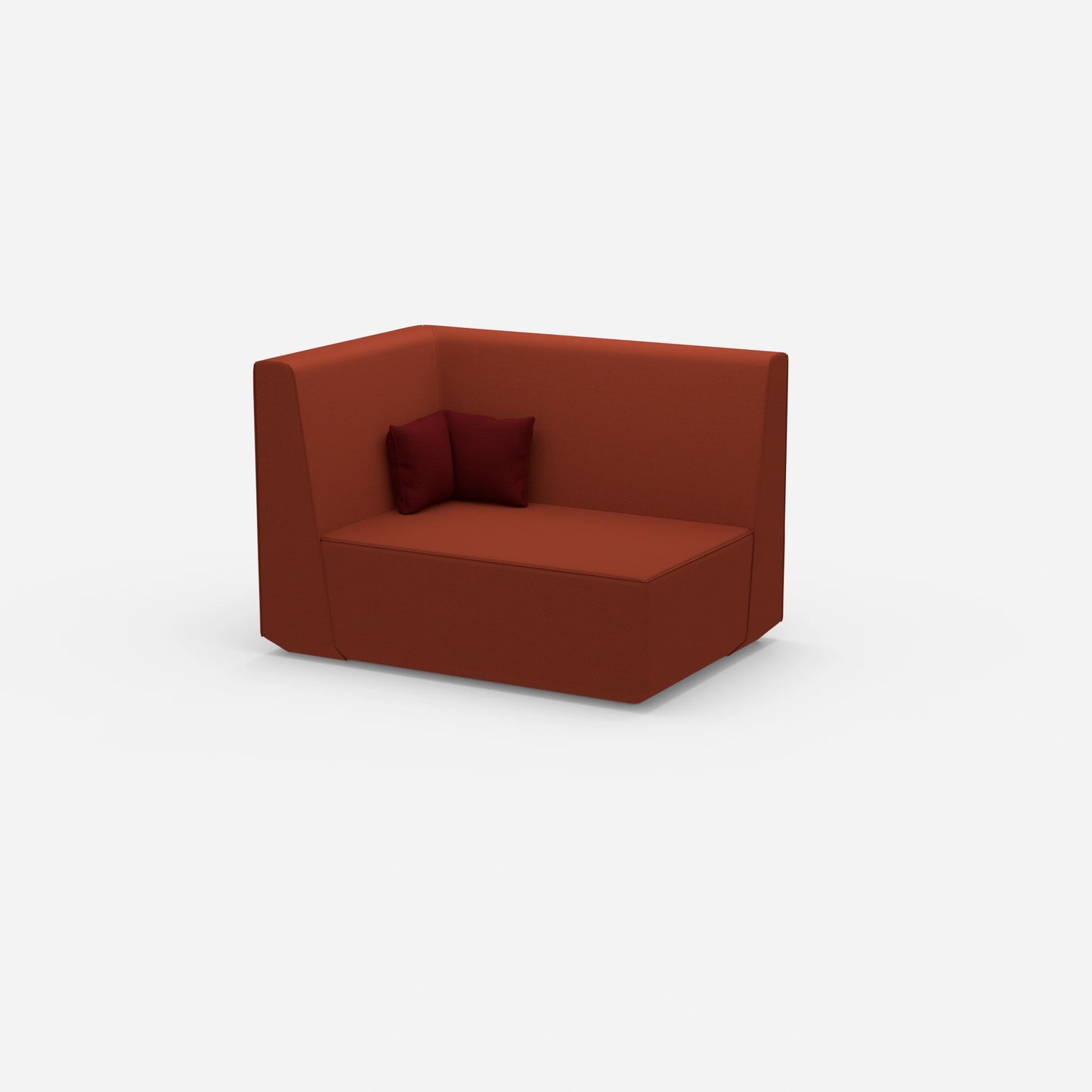 Modular sofa 140 cm wide from the side
