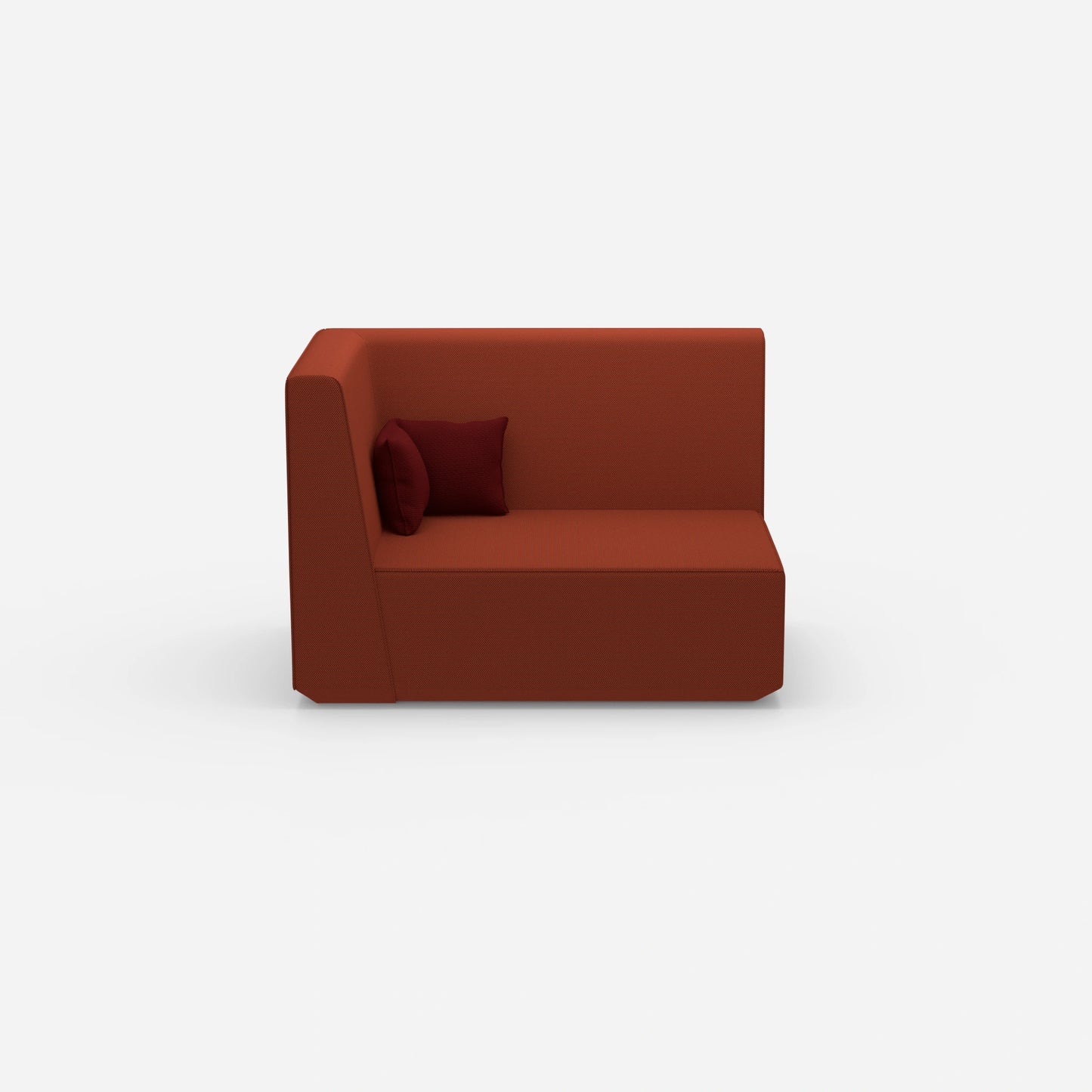 Modular sofa 140 cm wide from the front