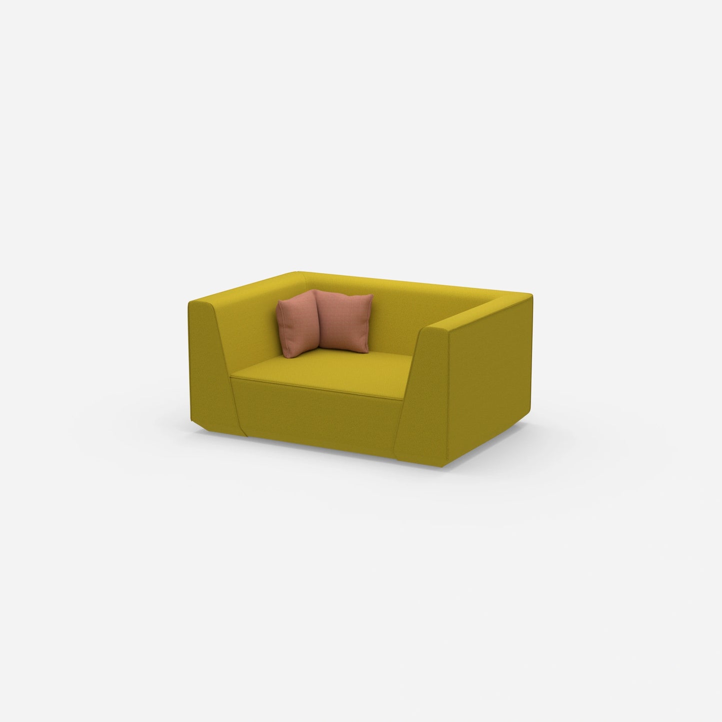 Modular sofa modern from the side