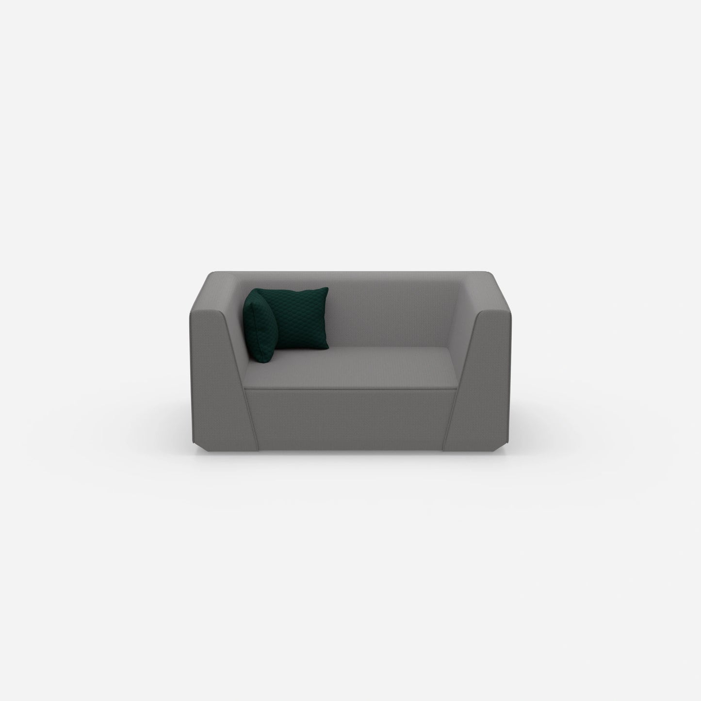 Modular sofa modern from the front