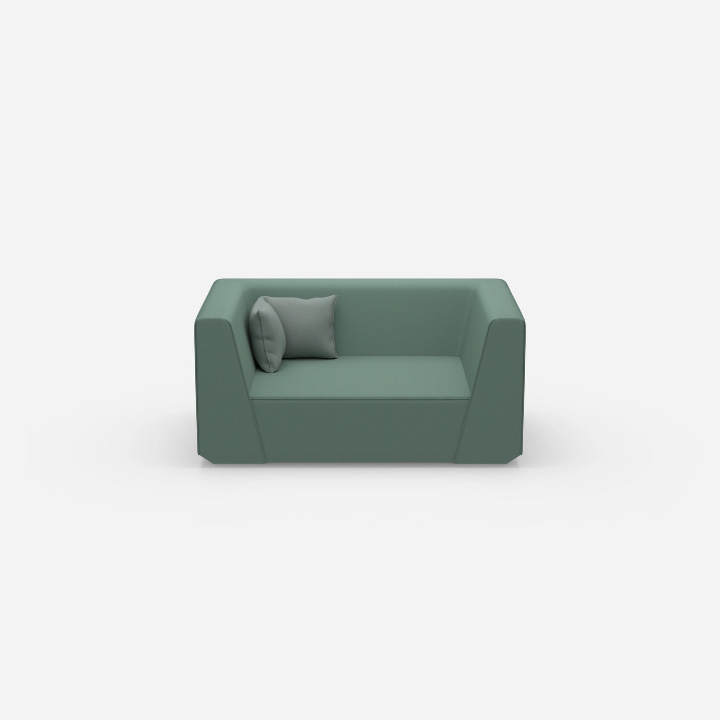 Modular sofa modern from the front