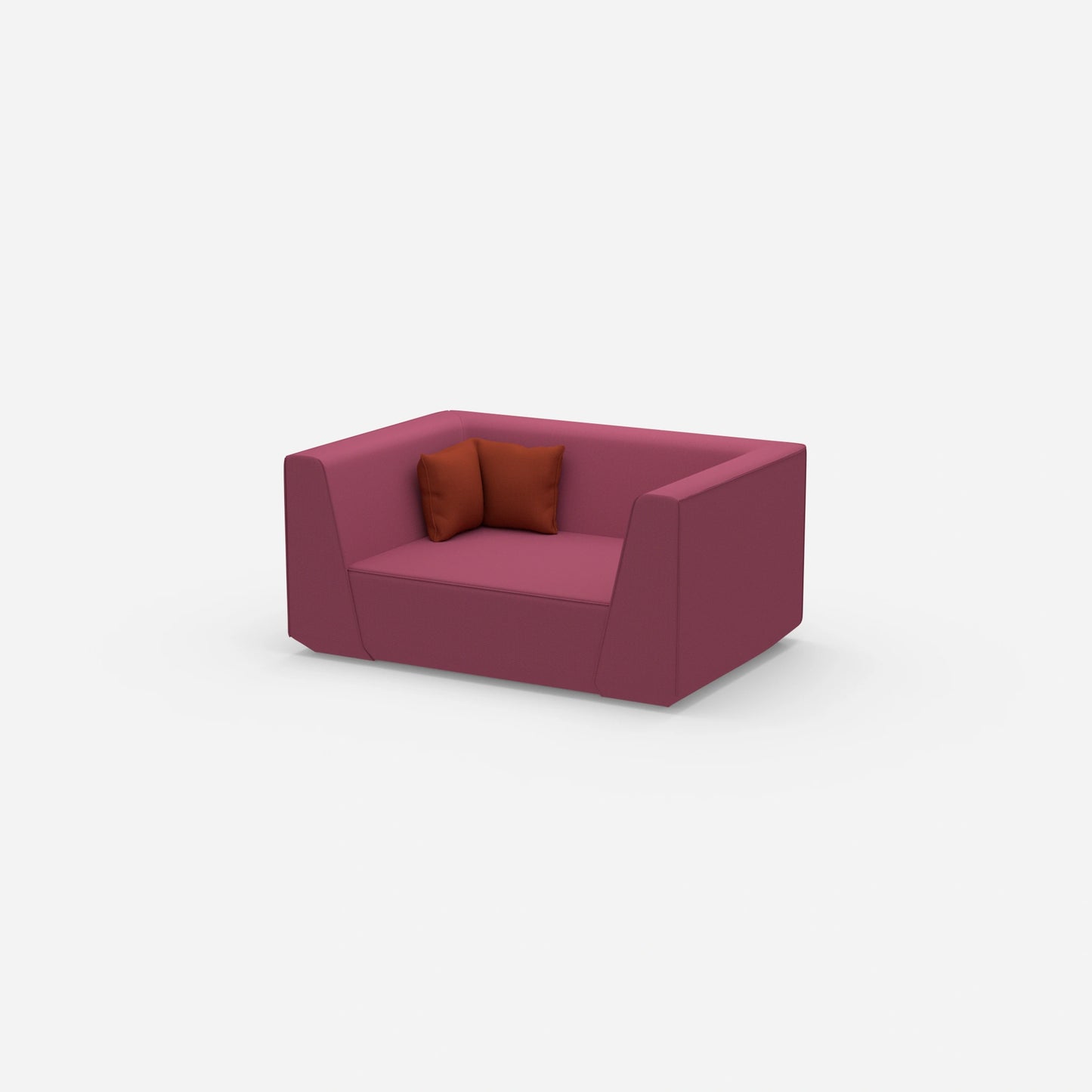 Modular sofa modern from the side
