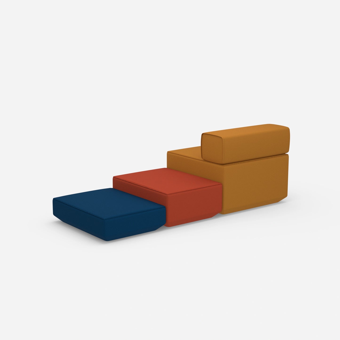 Upholstered bench bedroom from behind