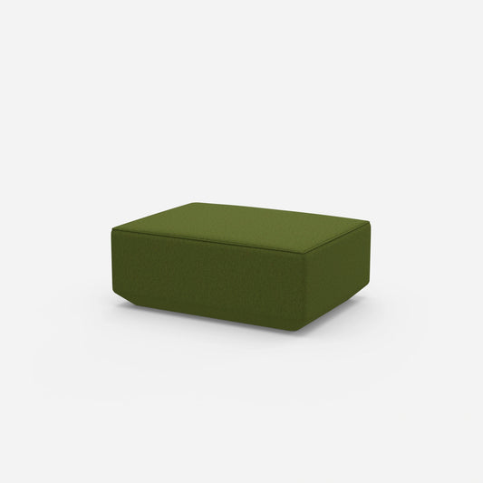 Pouf in green from the side