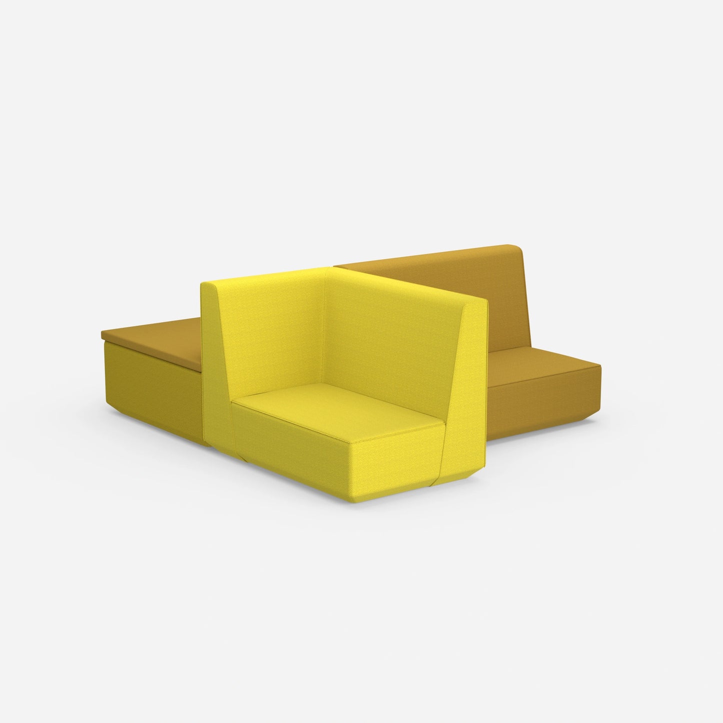 Cross sleeper sofa from behind