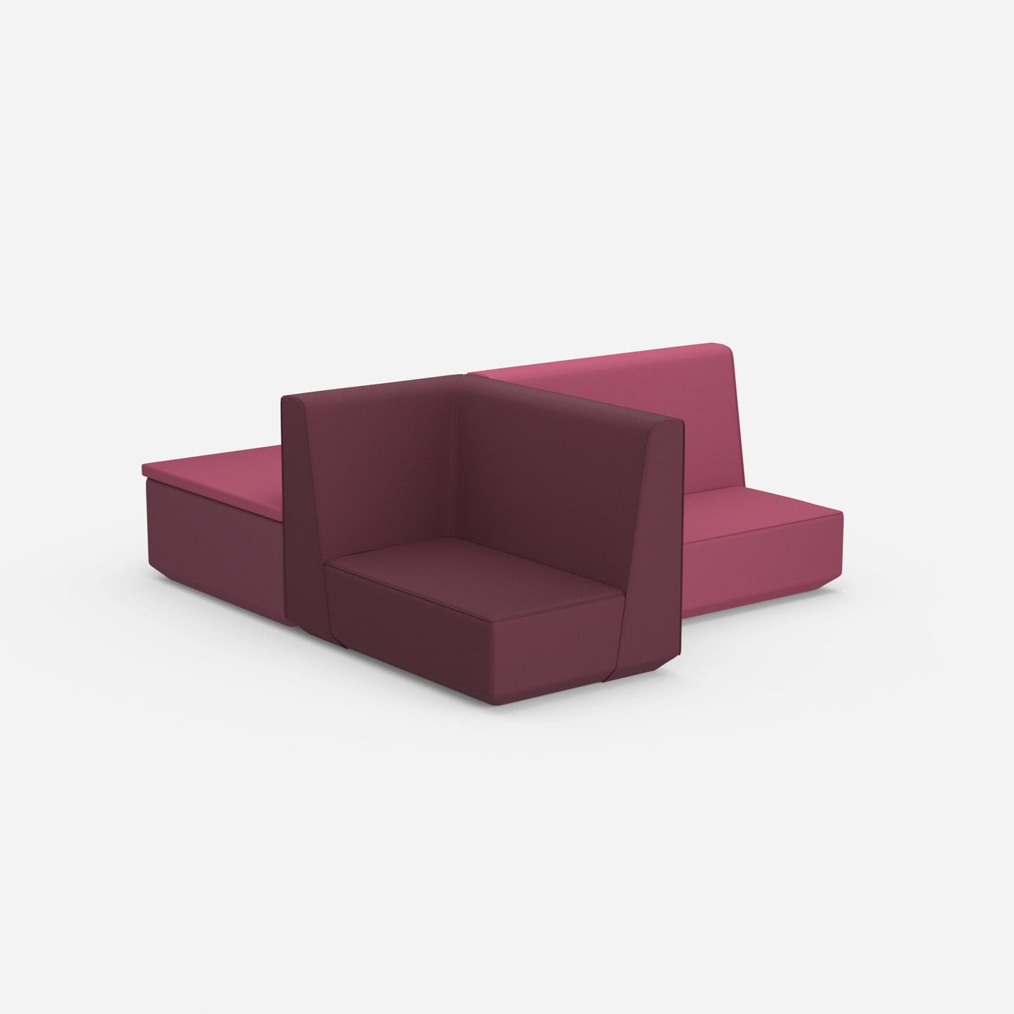 Cross sleeper sofa from behind